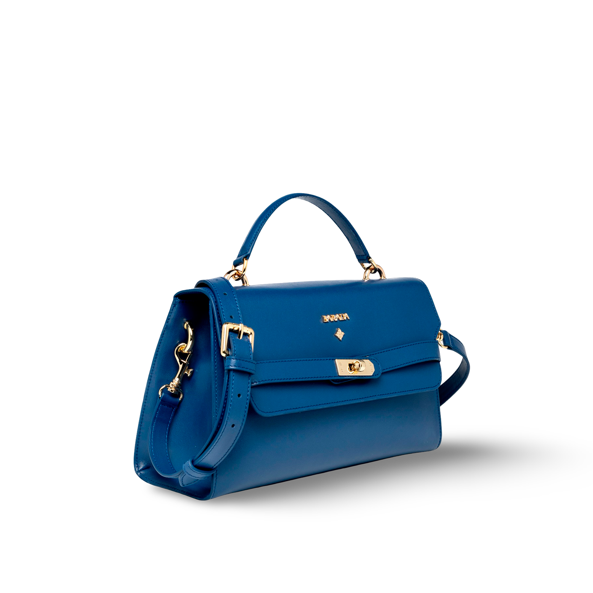 Bolso artesanal mediano de mano en cuero