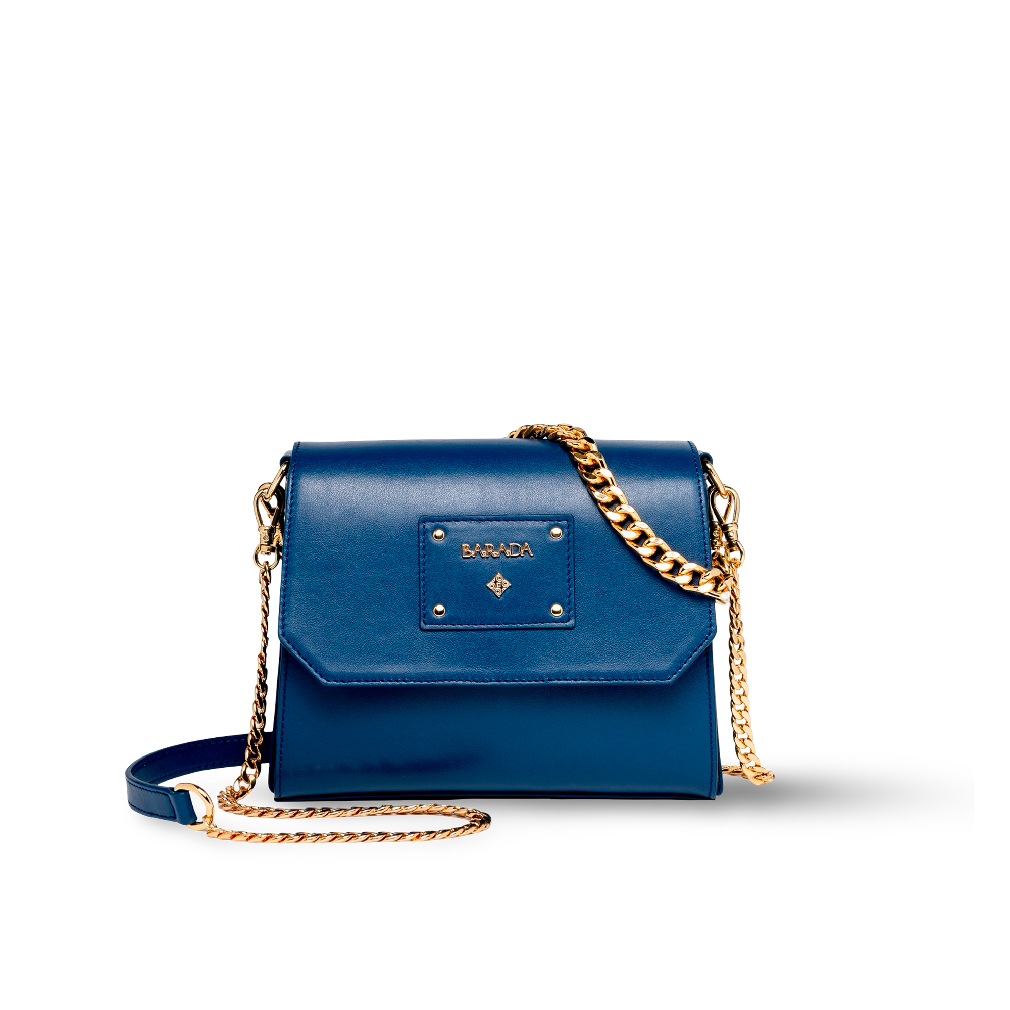 Bolso de hombro con cadena en piel vacuno lujo moderno