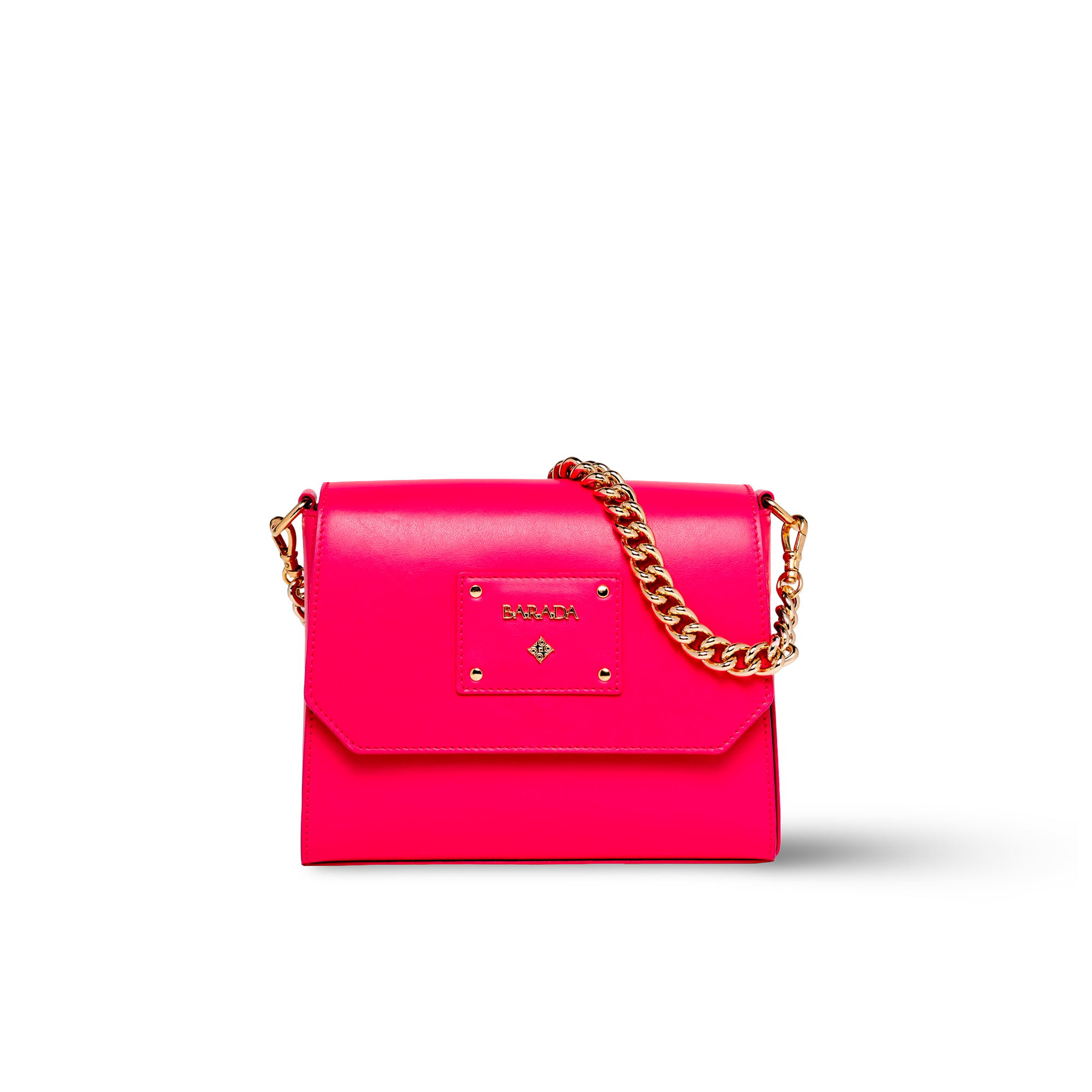 Bolso de hombro con cadena en piel vacuno lujo moderno