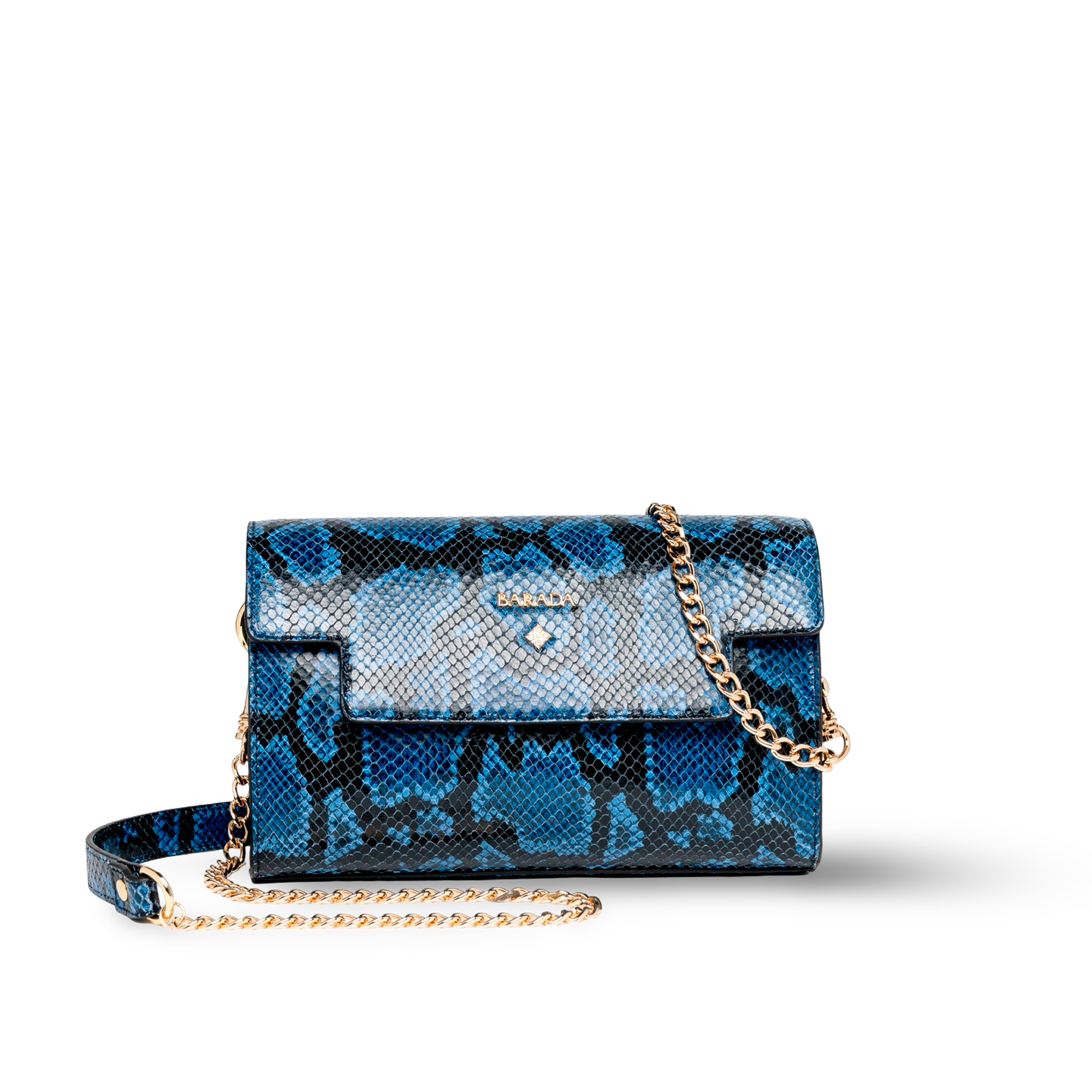 Bolso bandolera en piel vacuno con cadena moderna