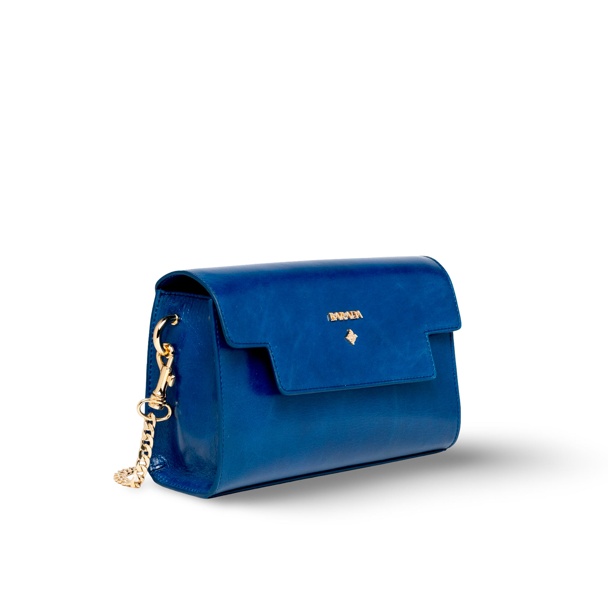 Bolso bandolera en piel vacuno con cadena moderna