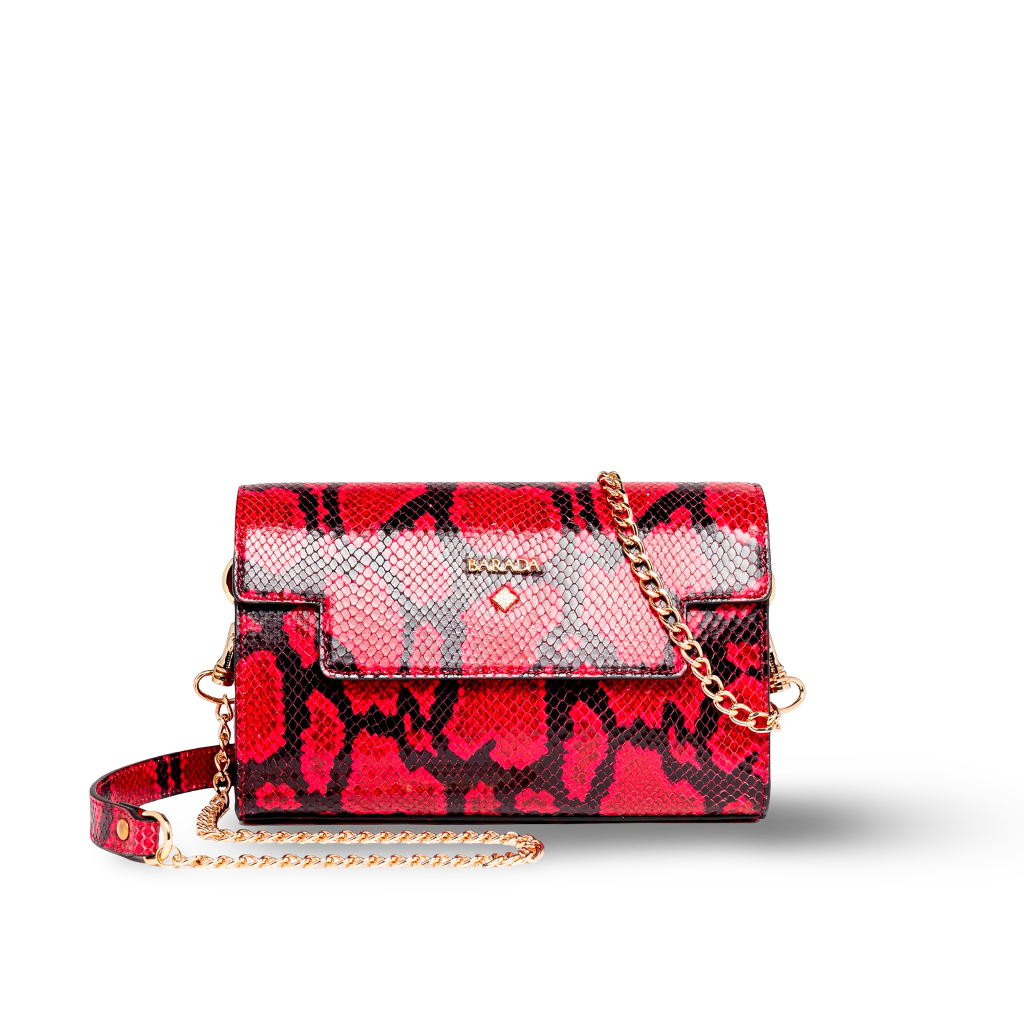 Bolso bandolera en piel vacuno con cadena moderna