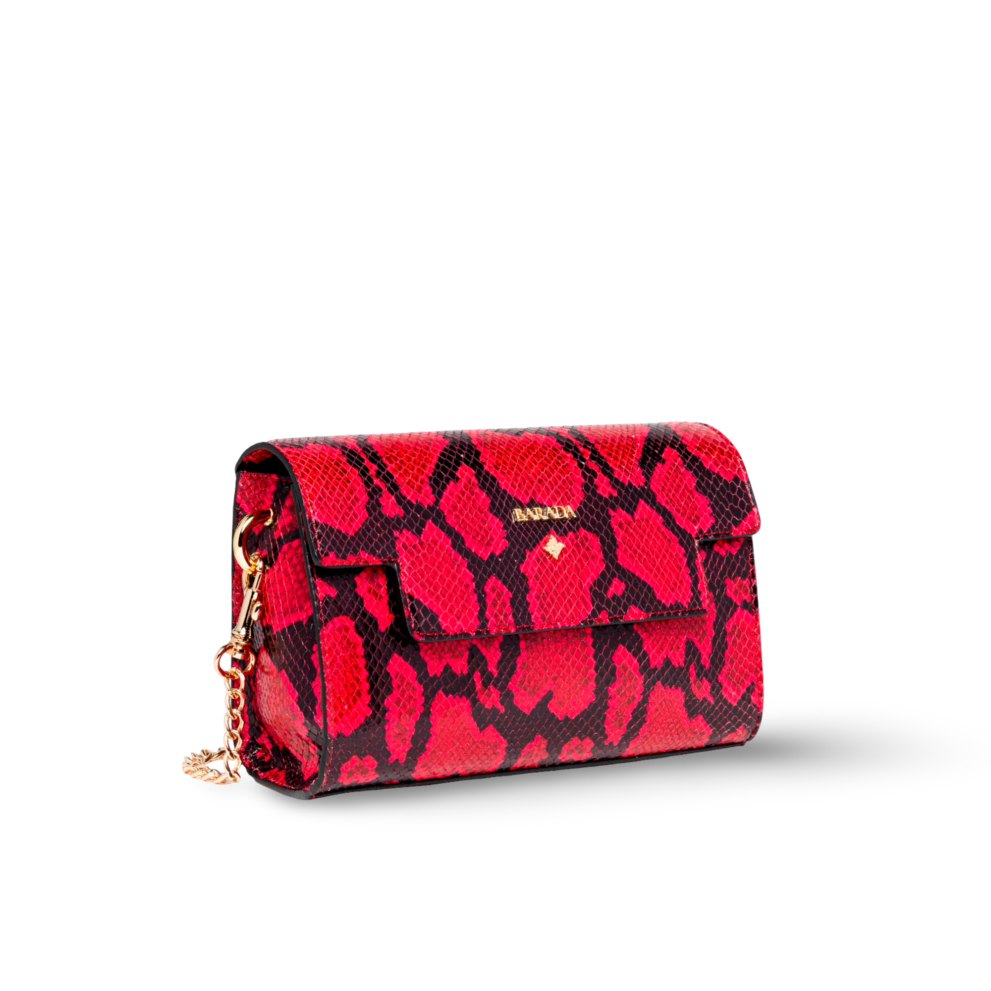 Bolso bandolera en piel vacuno con cadena moderna