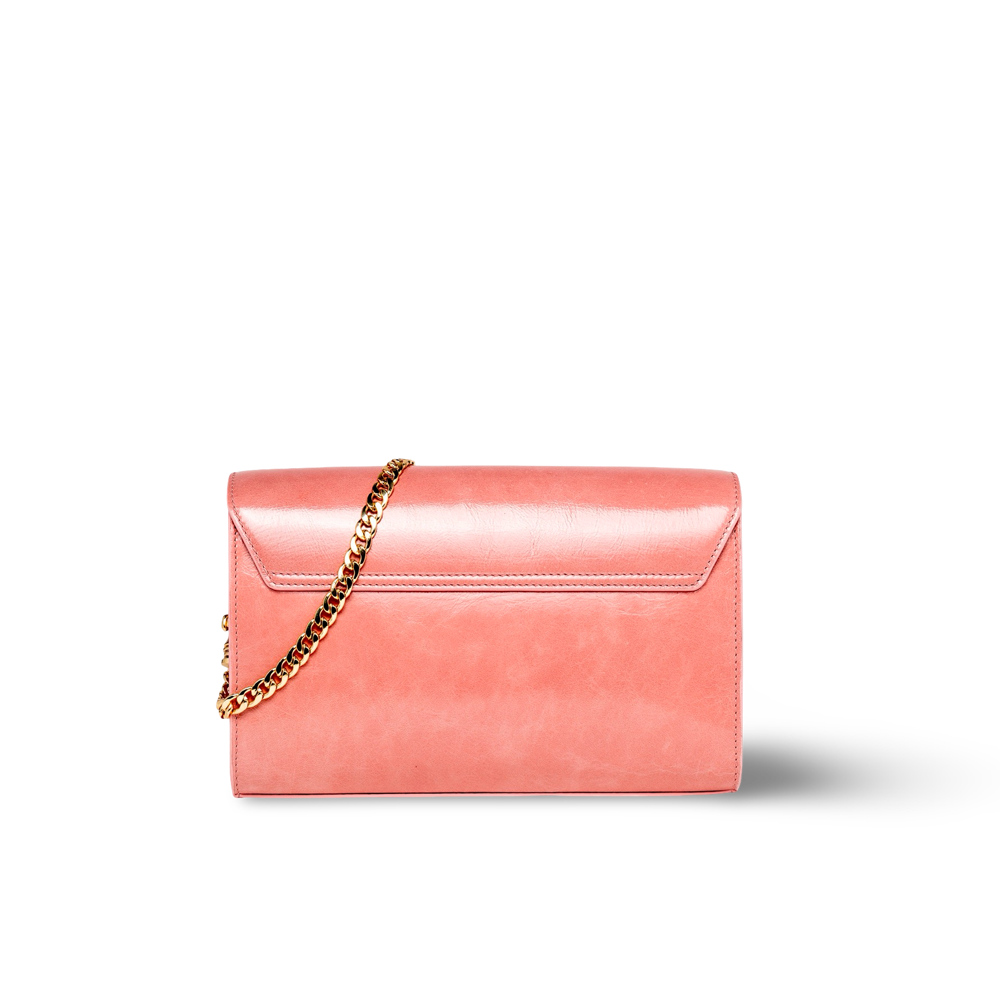 Bolso bandolera en piel vacuno con cadena moderna