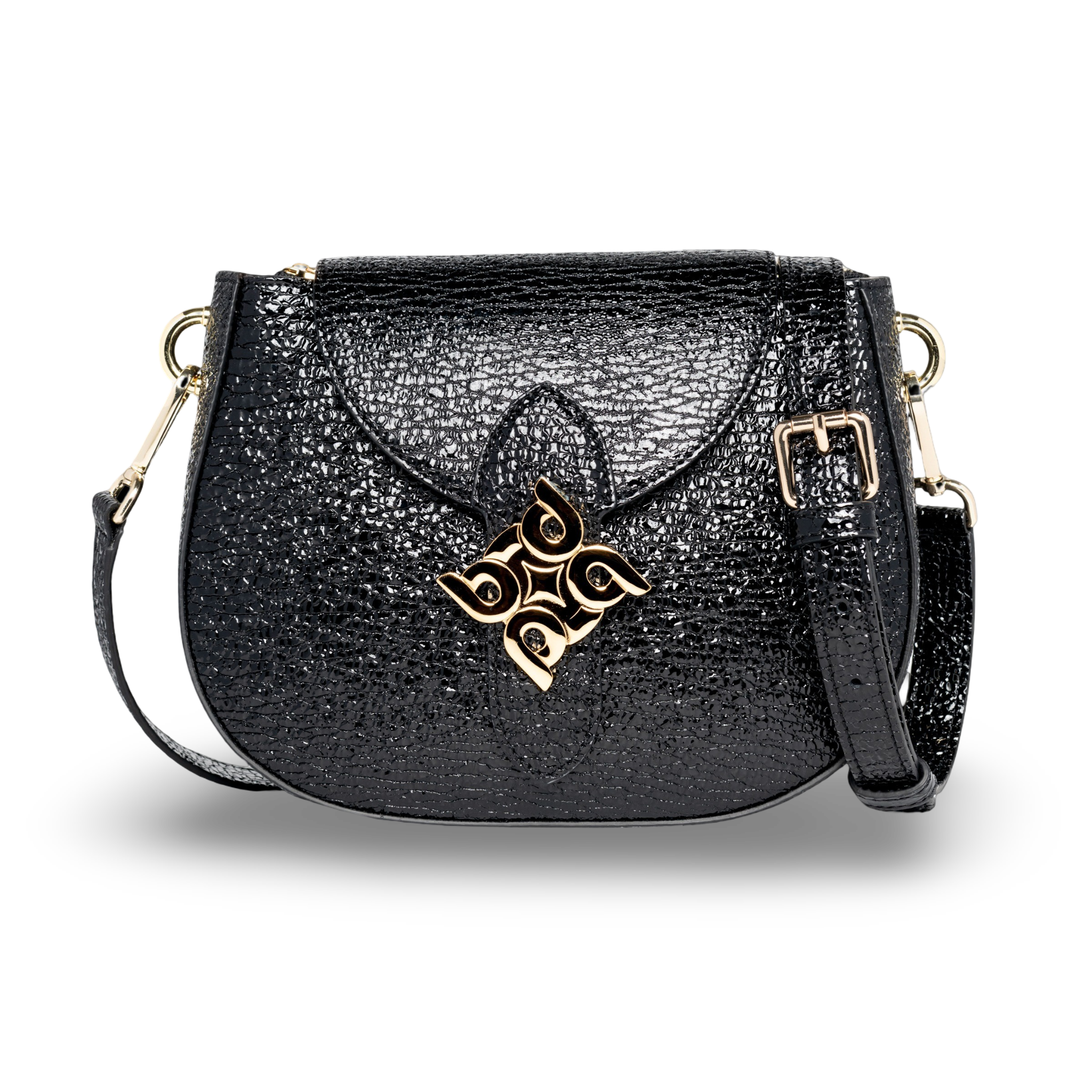 Bolso piel caprino logo bandolera