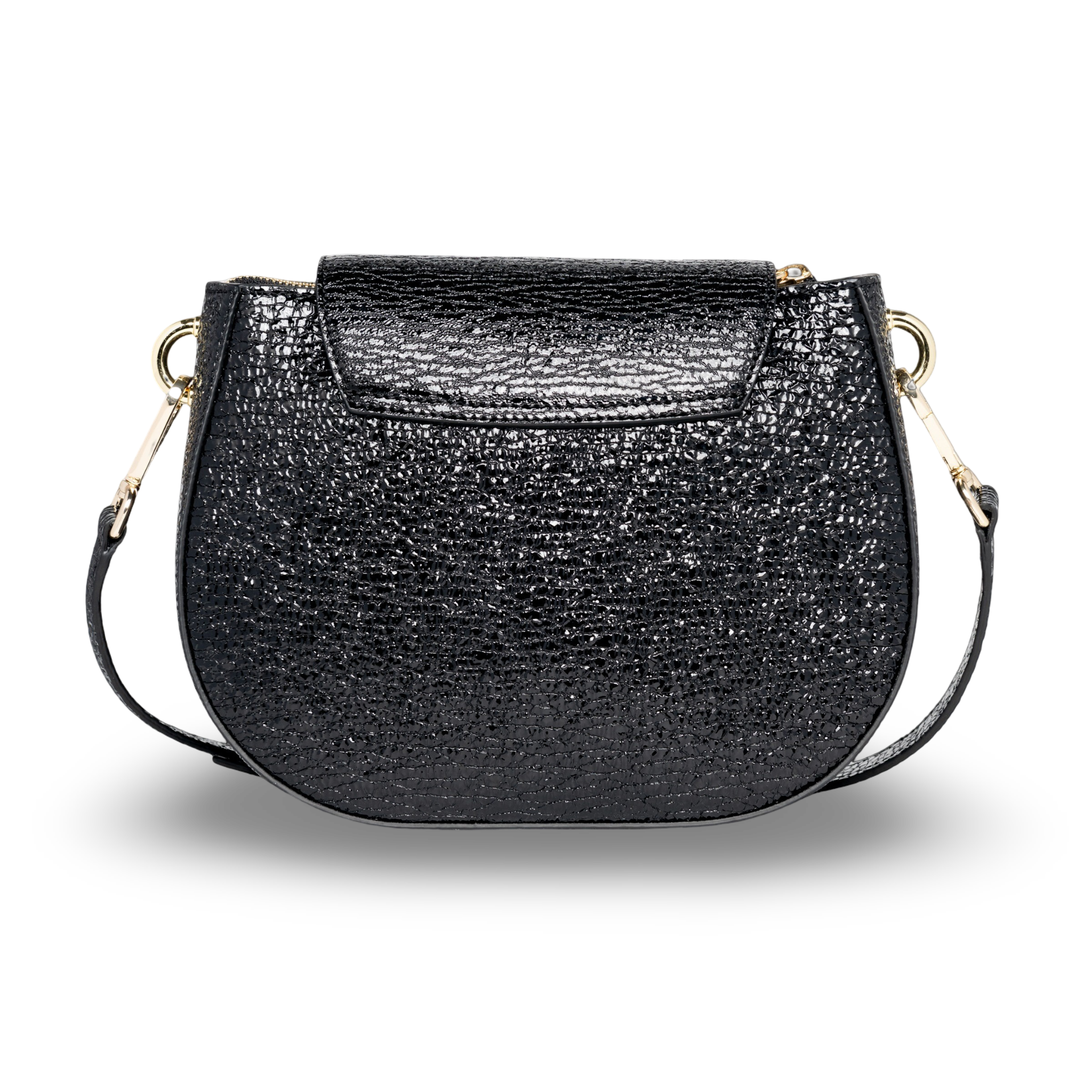 Bolso piel caprino logo bandolera