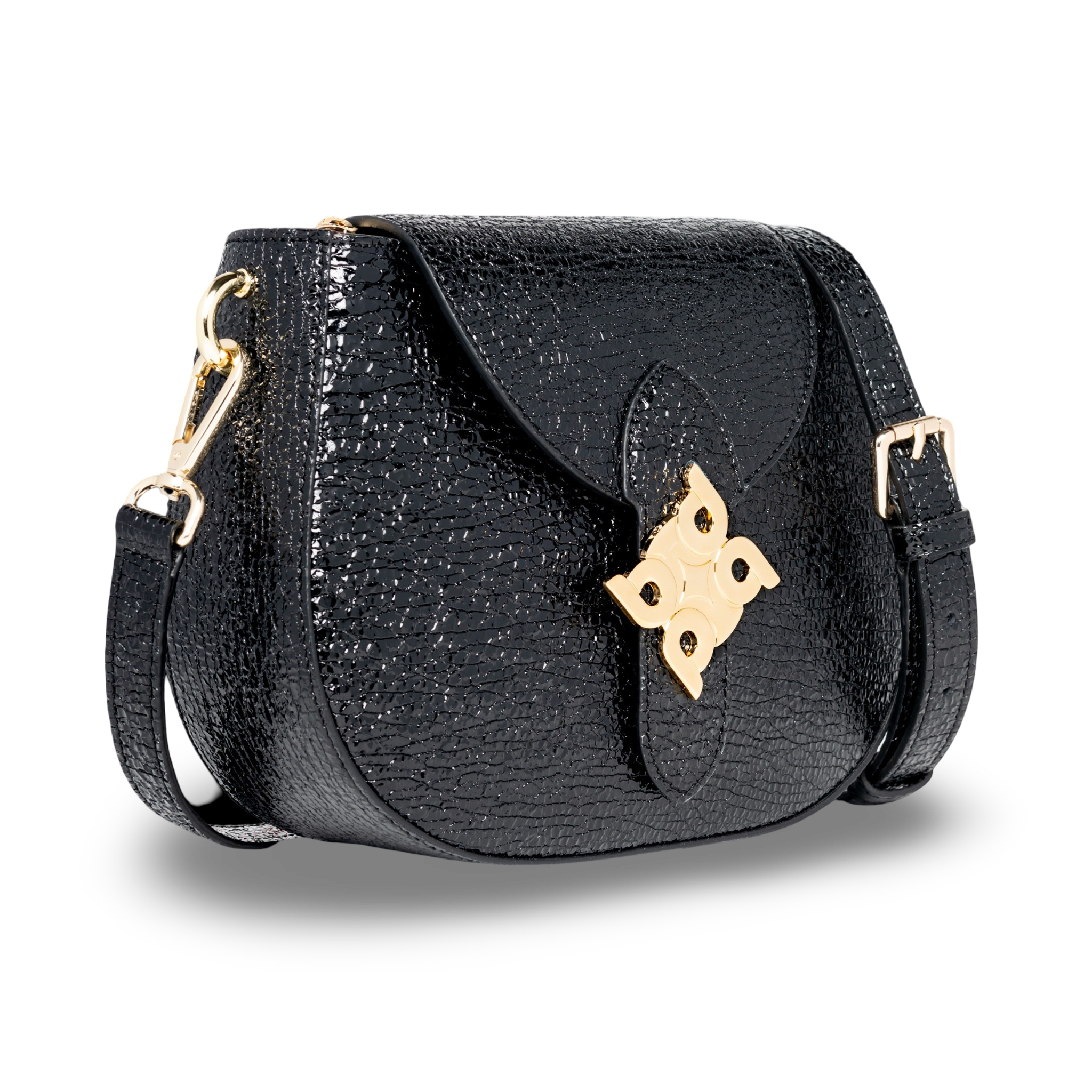 Bolso piel caprino logo bandolera