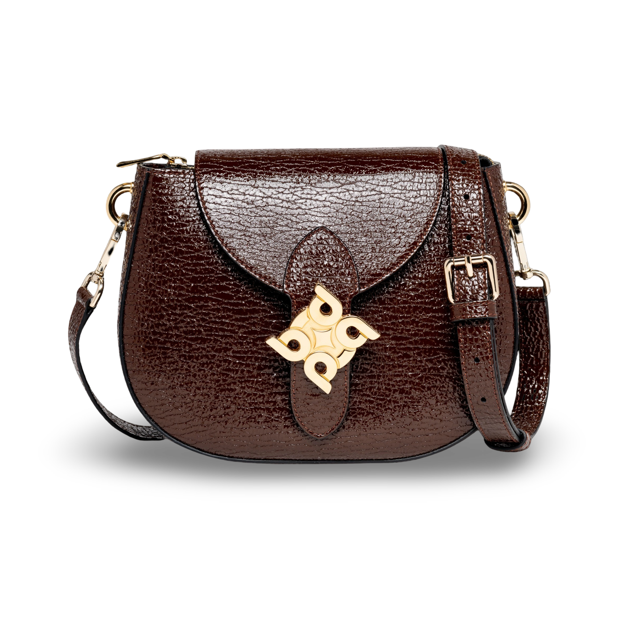 Bolso piel caprino logo bandolera
