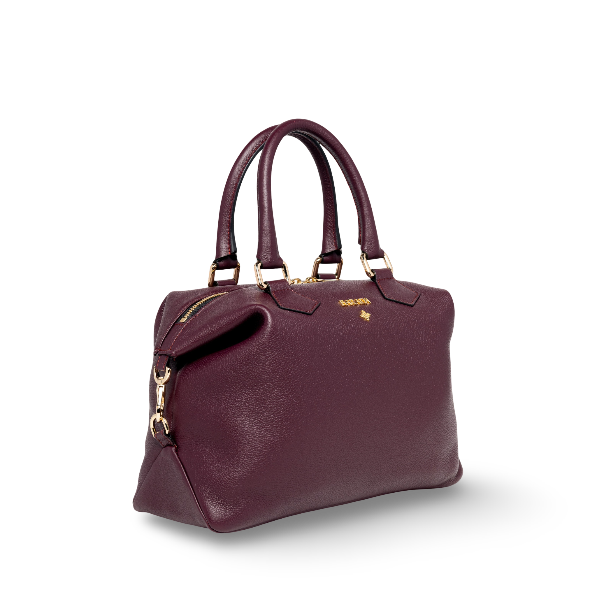 Luxury handmade cowhide bowling bag
