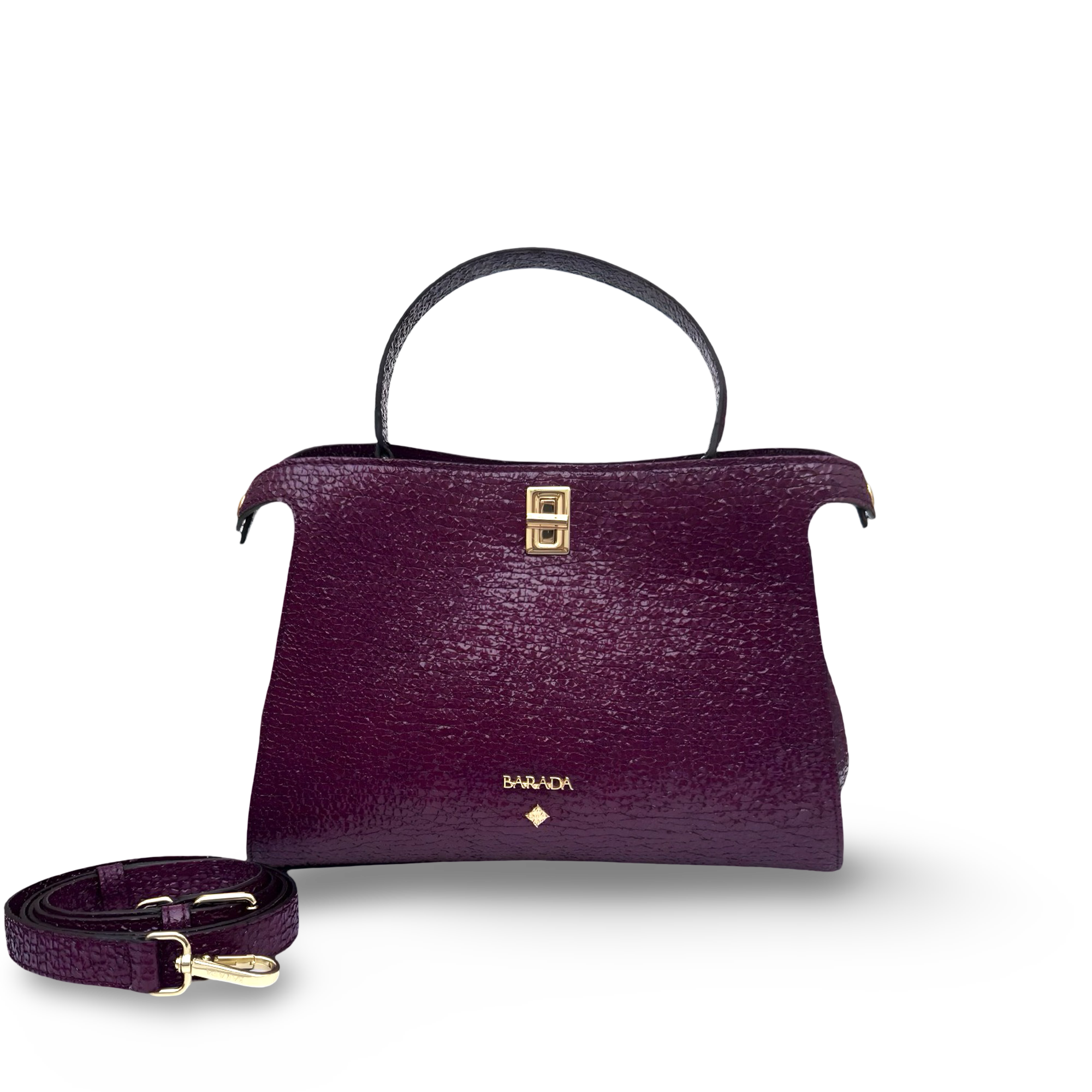 Handbag in high quality cowhide leather and elegant design