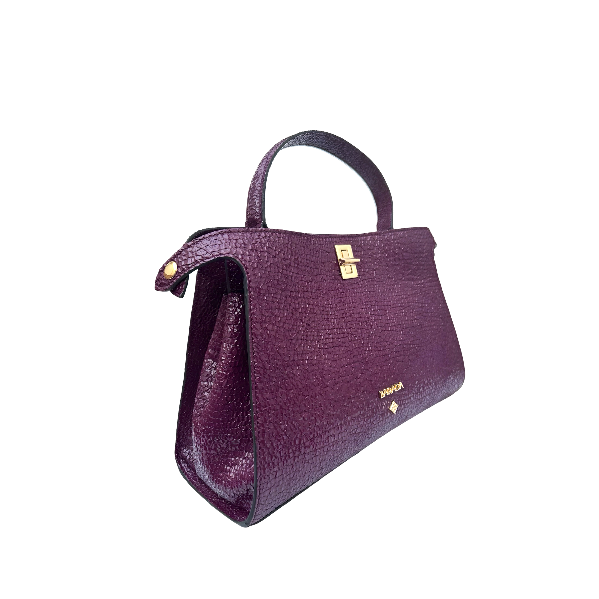 Bolso de mano en cuero de vacuno alta calidad y diseño elegante