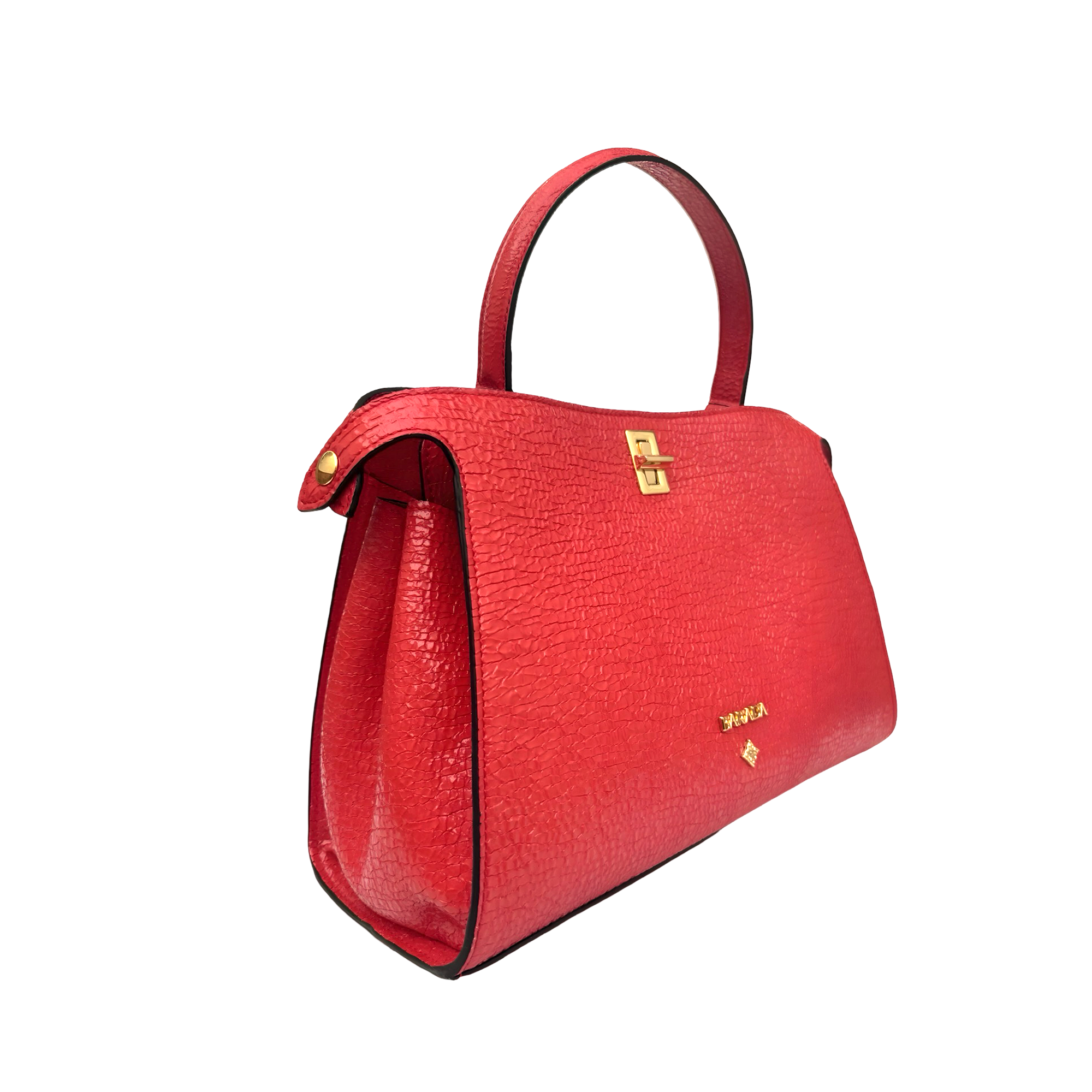 Bolso de mano en cuero de vacuno alta calidad y diseño elegante
