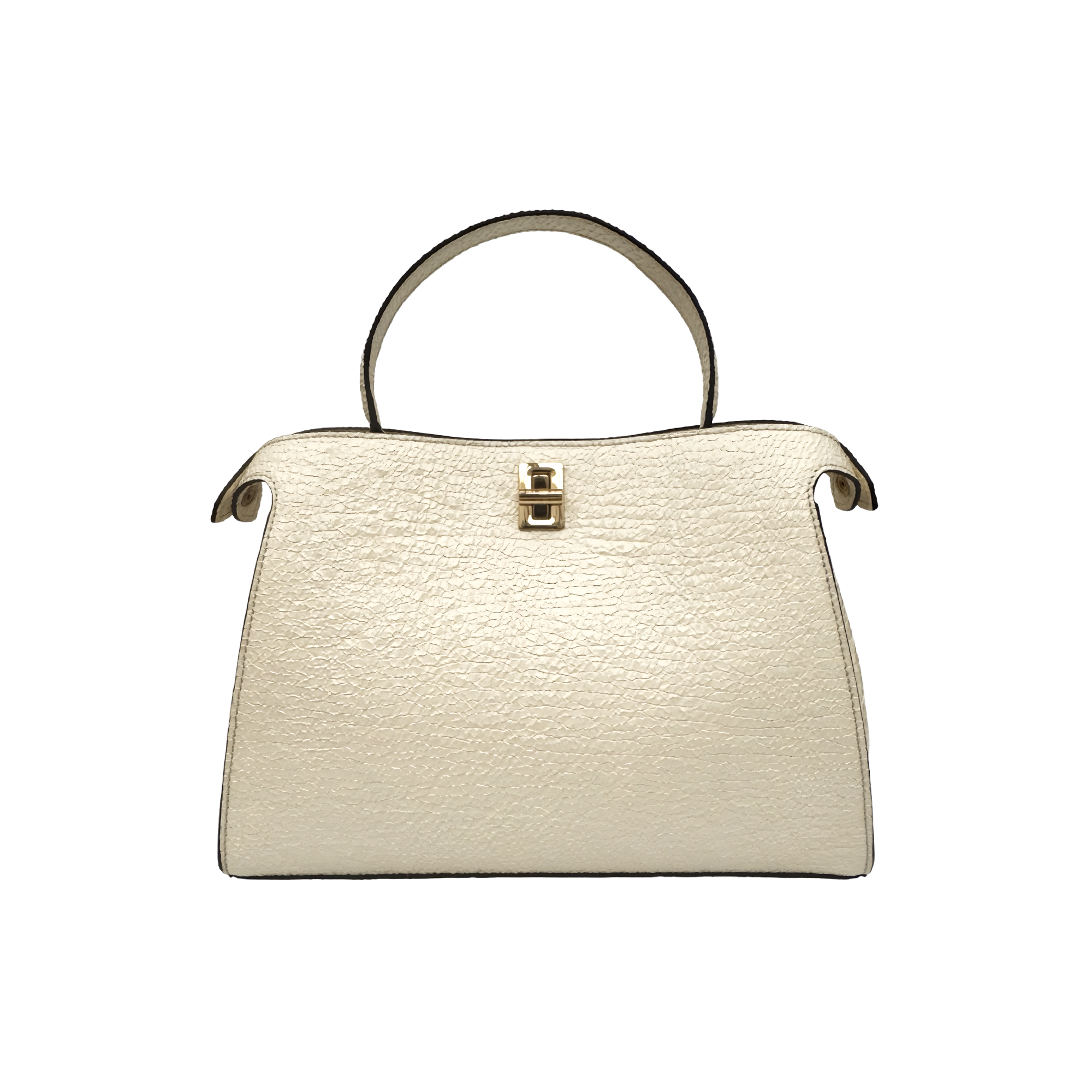 Bolso de mano en cuero de vacuno alta calidad y diseño elegante