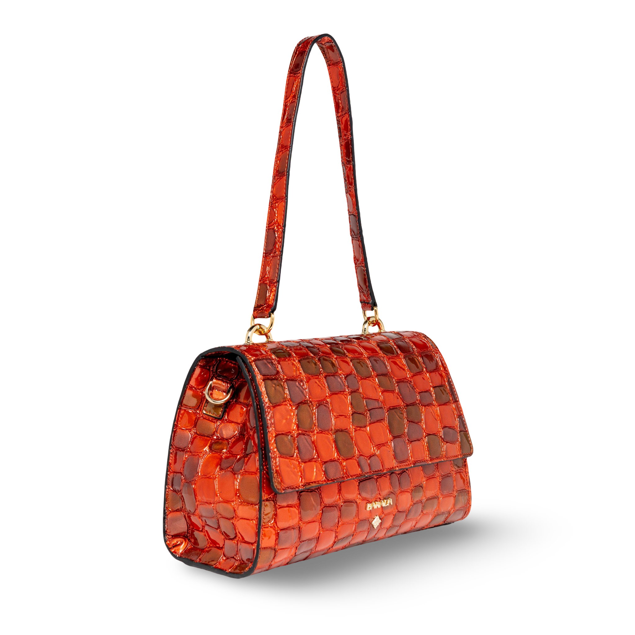 Bolso de hombro en piel caprino diseño moderno y exclusivo