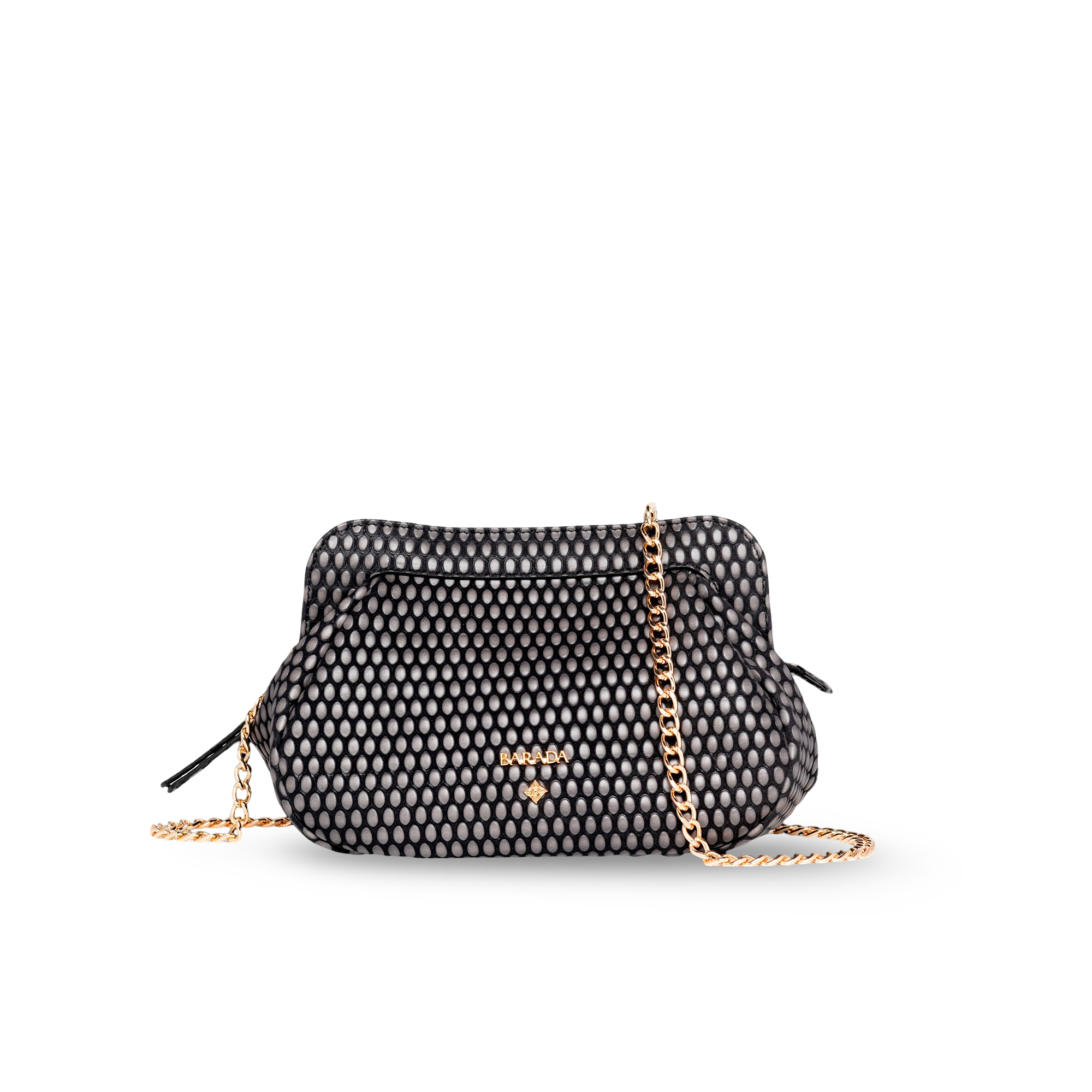 Shoulder bag in cowhide and goatskin, ideal for events