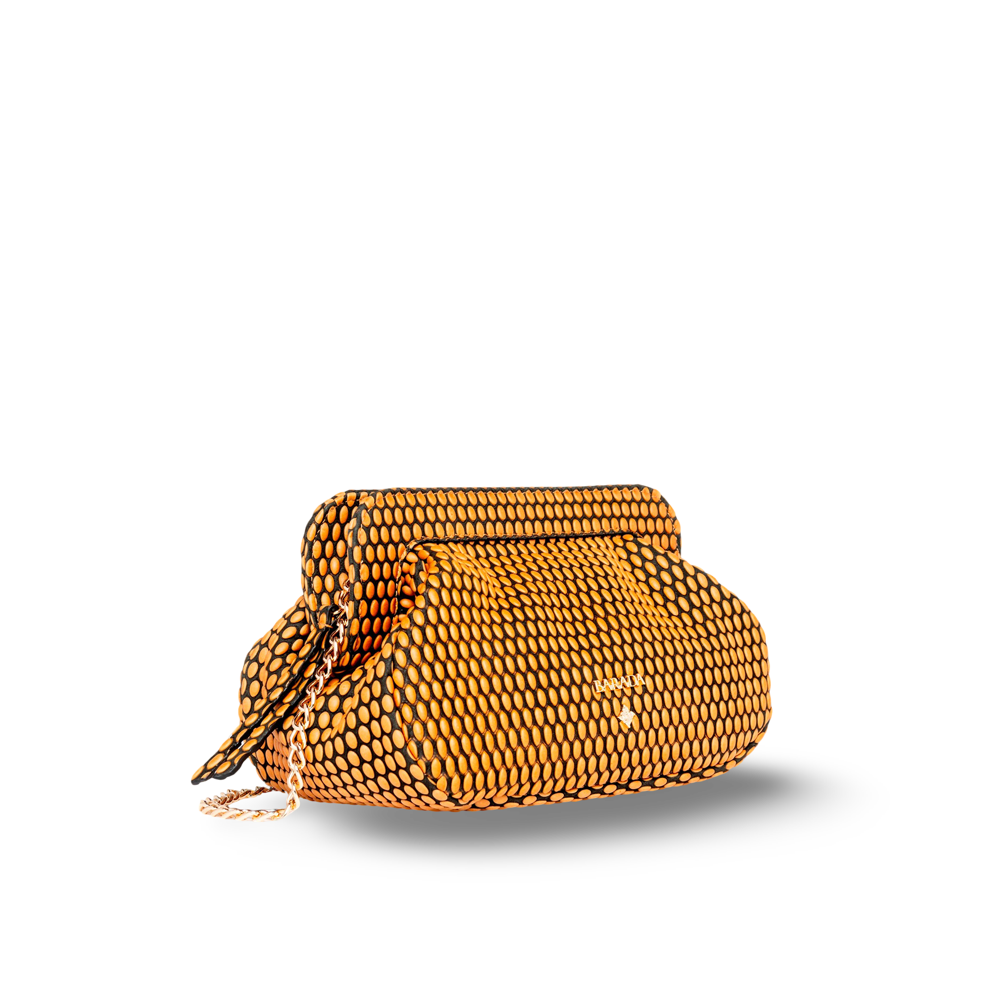 Shoulder bag in cowhide and goatskin, ideal for events