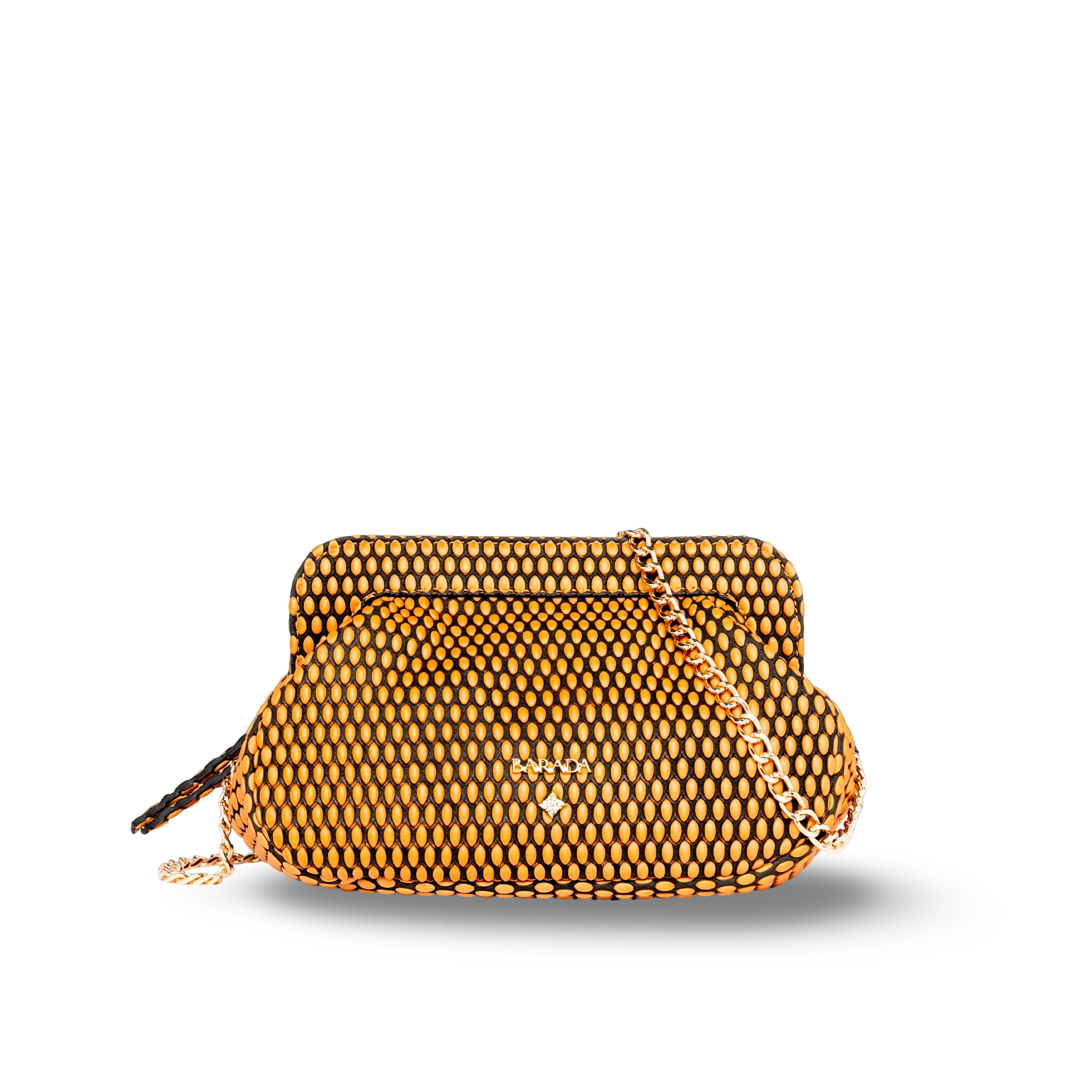 Shoulder bag in cowhide and goatskin, ideal for events