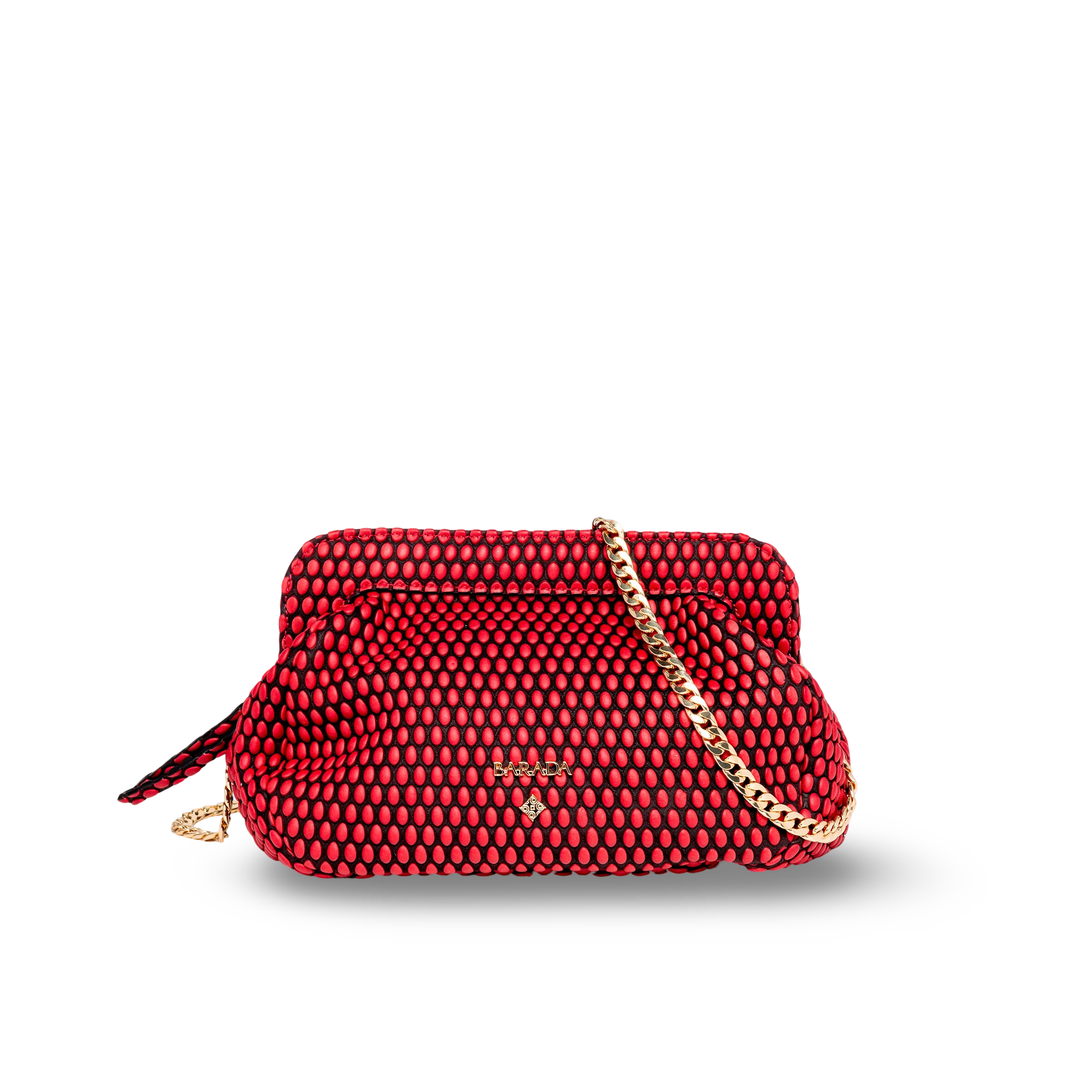 Shoulder bag in cowhide and goatskin, ideal for events