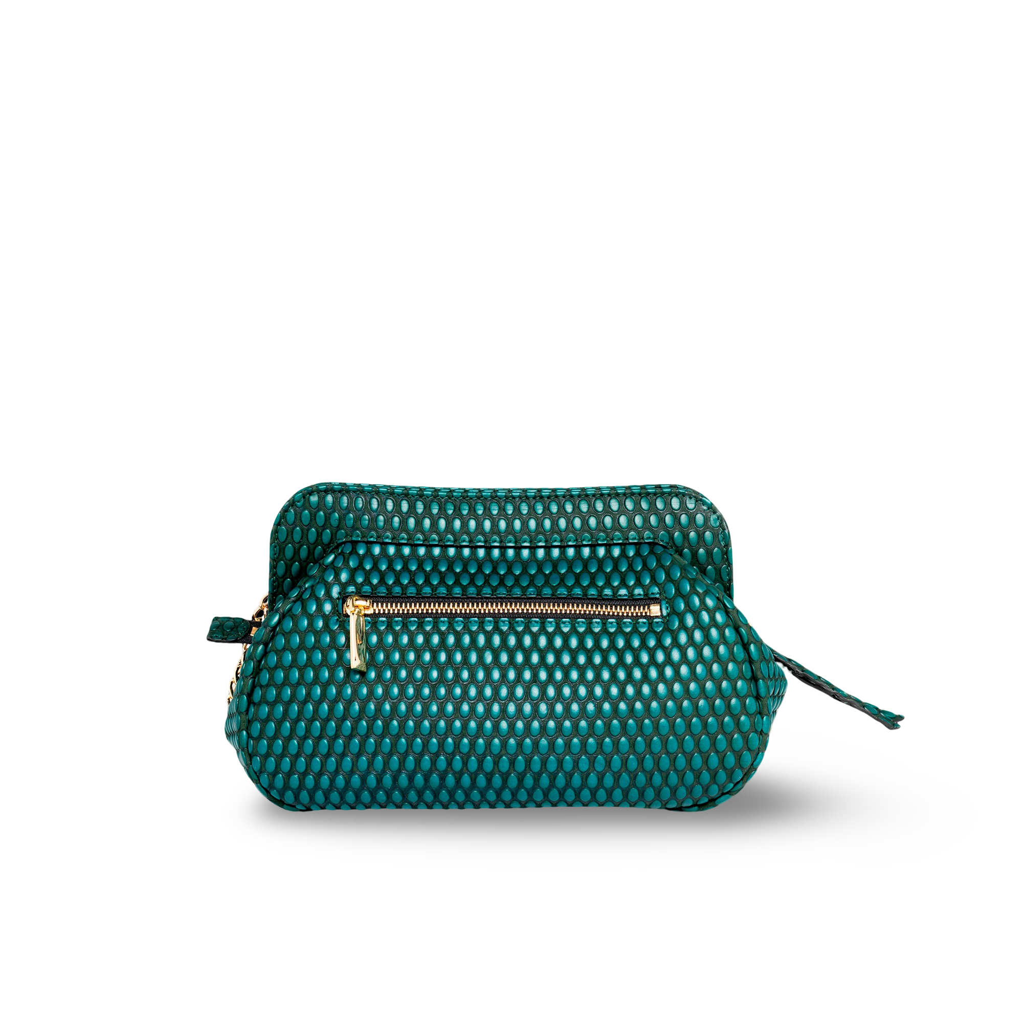 Shoulder bag in cowhide and goatskin, ideal for events