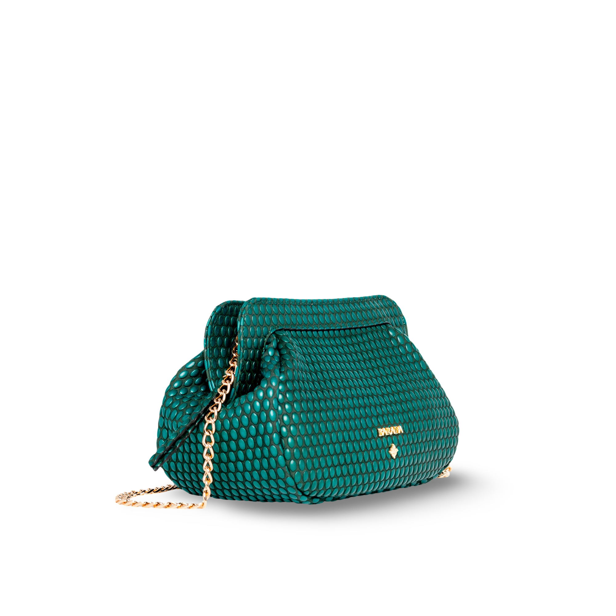 Shoulder bag in cowhide and goatskin, ideal for events