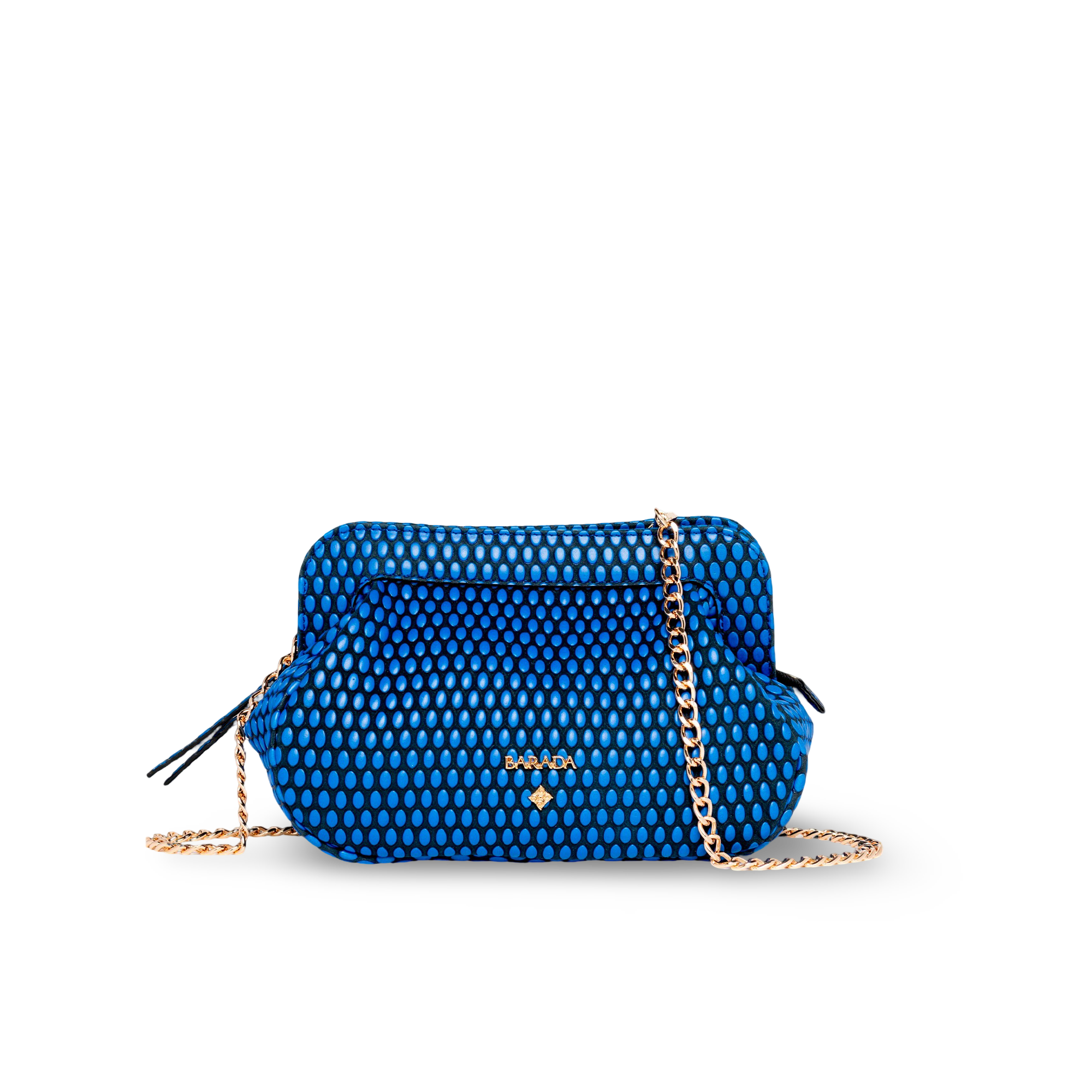 Shoulder bag in cowhide and goatskin, ideal for events