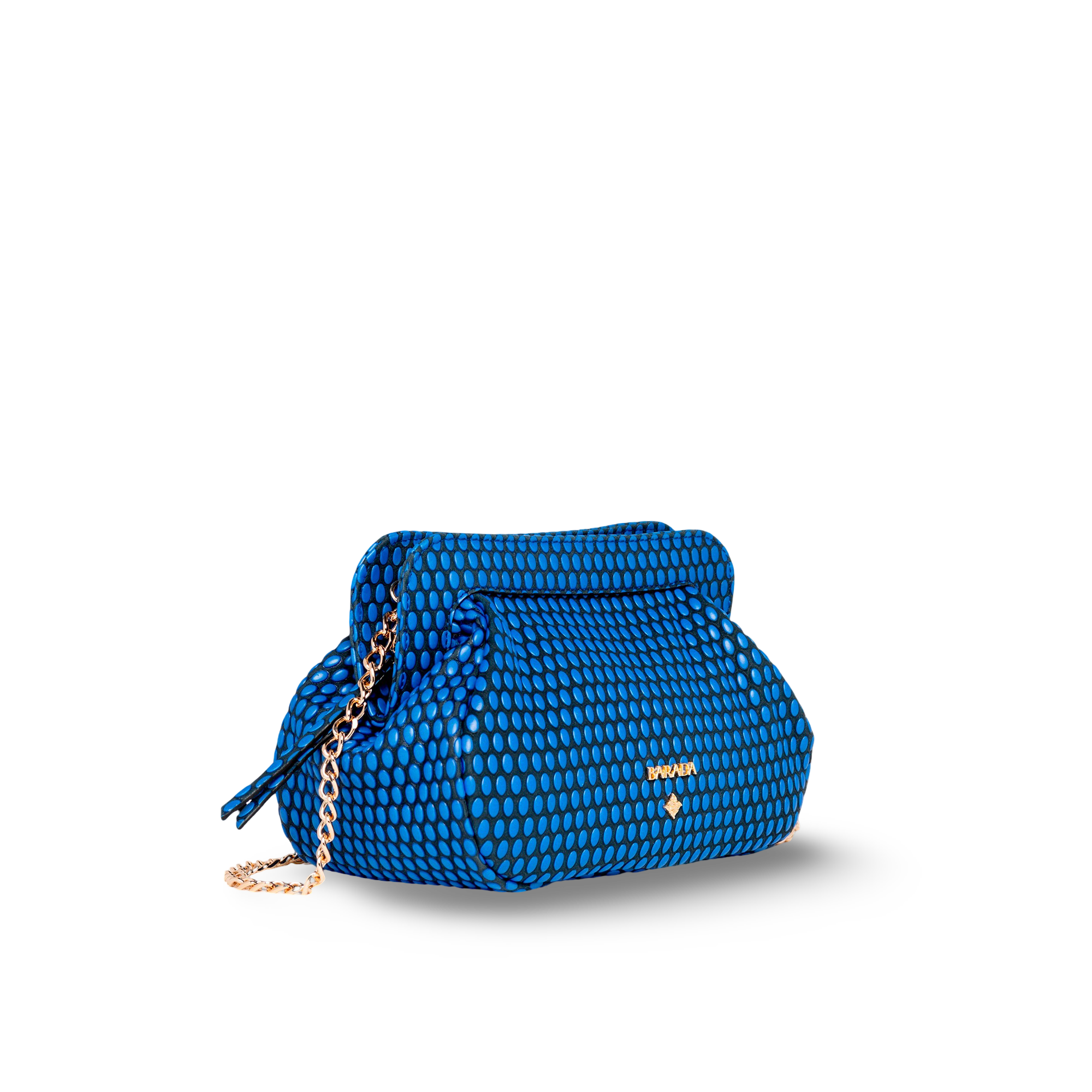 Shoulder bag in cowhide and goatskin, ideal for events