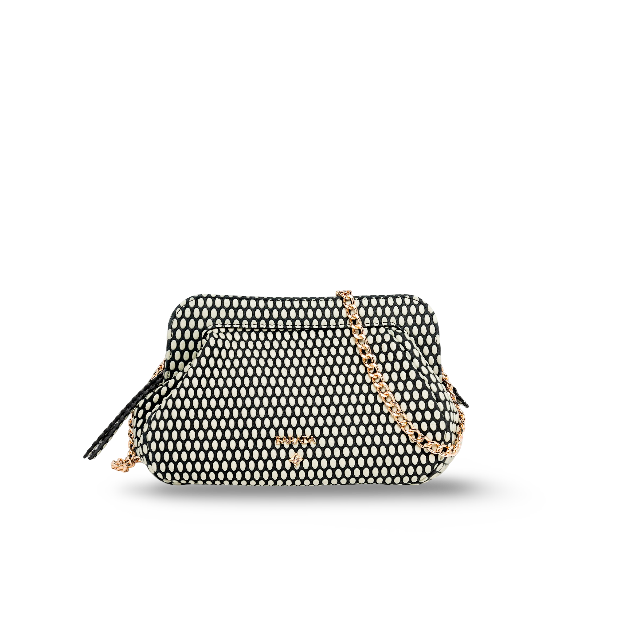 Shoulder bag in cowhide and goatskin, ideal for events