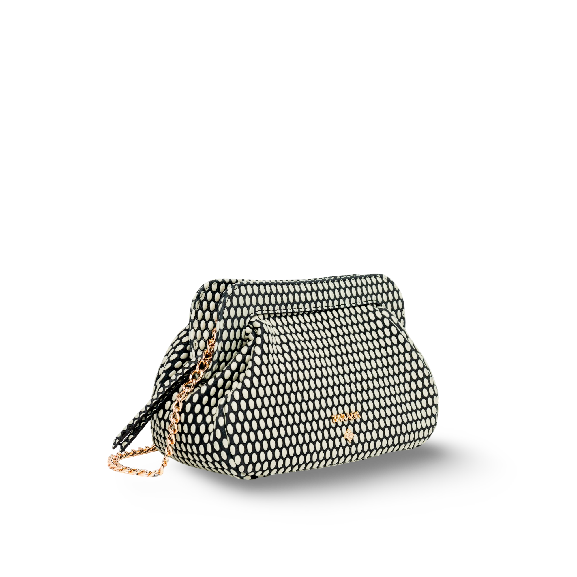 Shoulder bag in cowhide and goatskin, ideal for events