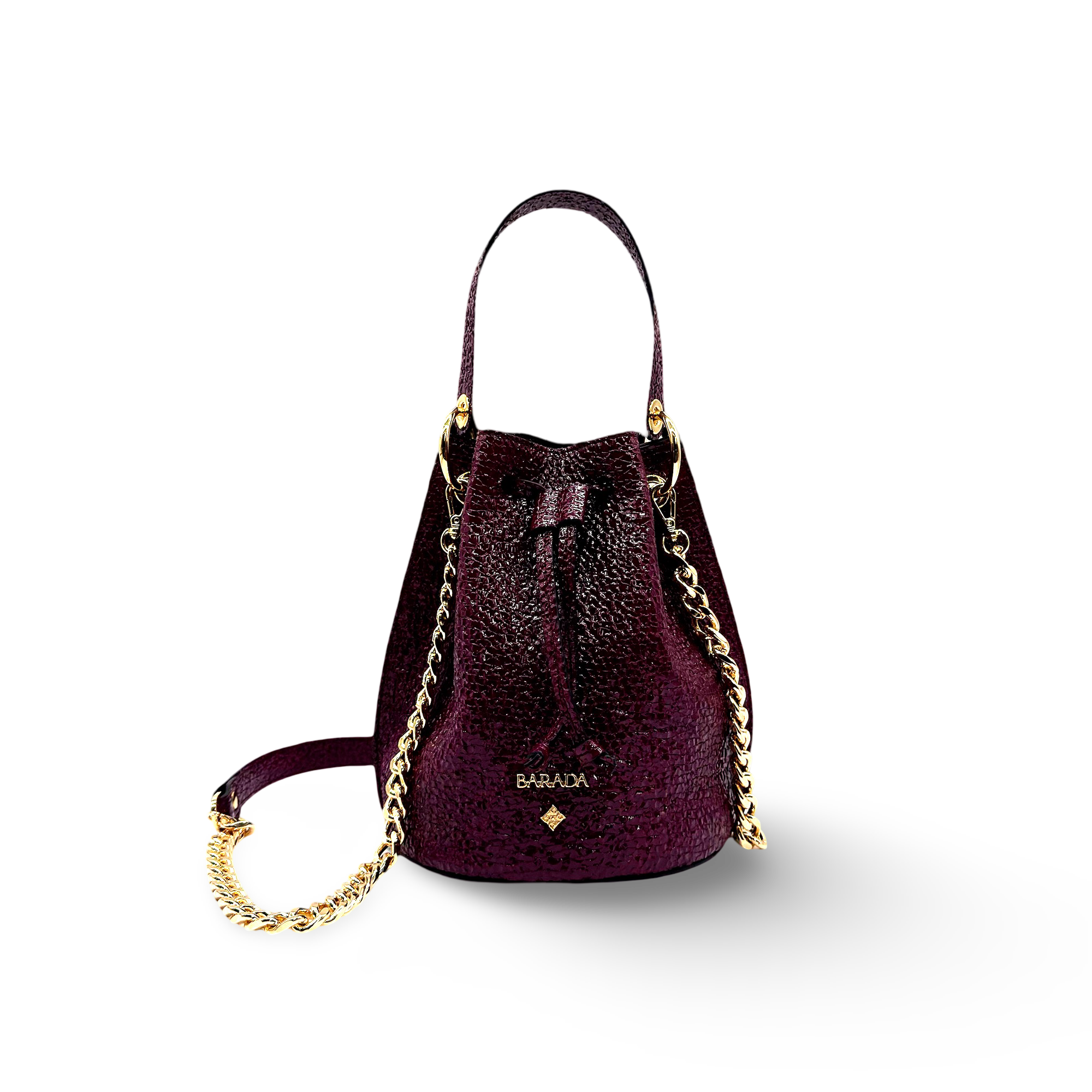 Cowhide beggar bag ideal for private parties