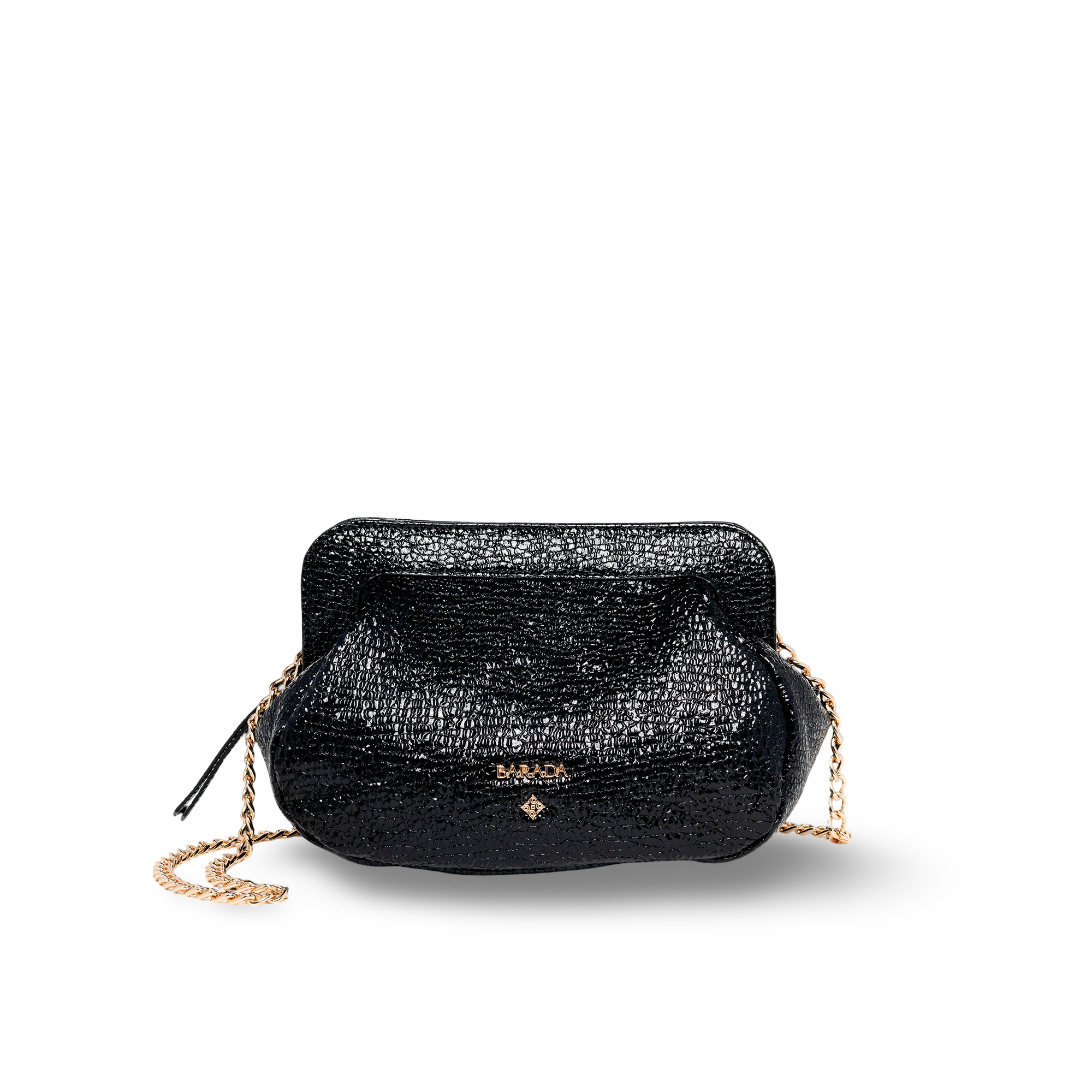 Shoulder bag in cowhide and goatskin, ideal for events