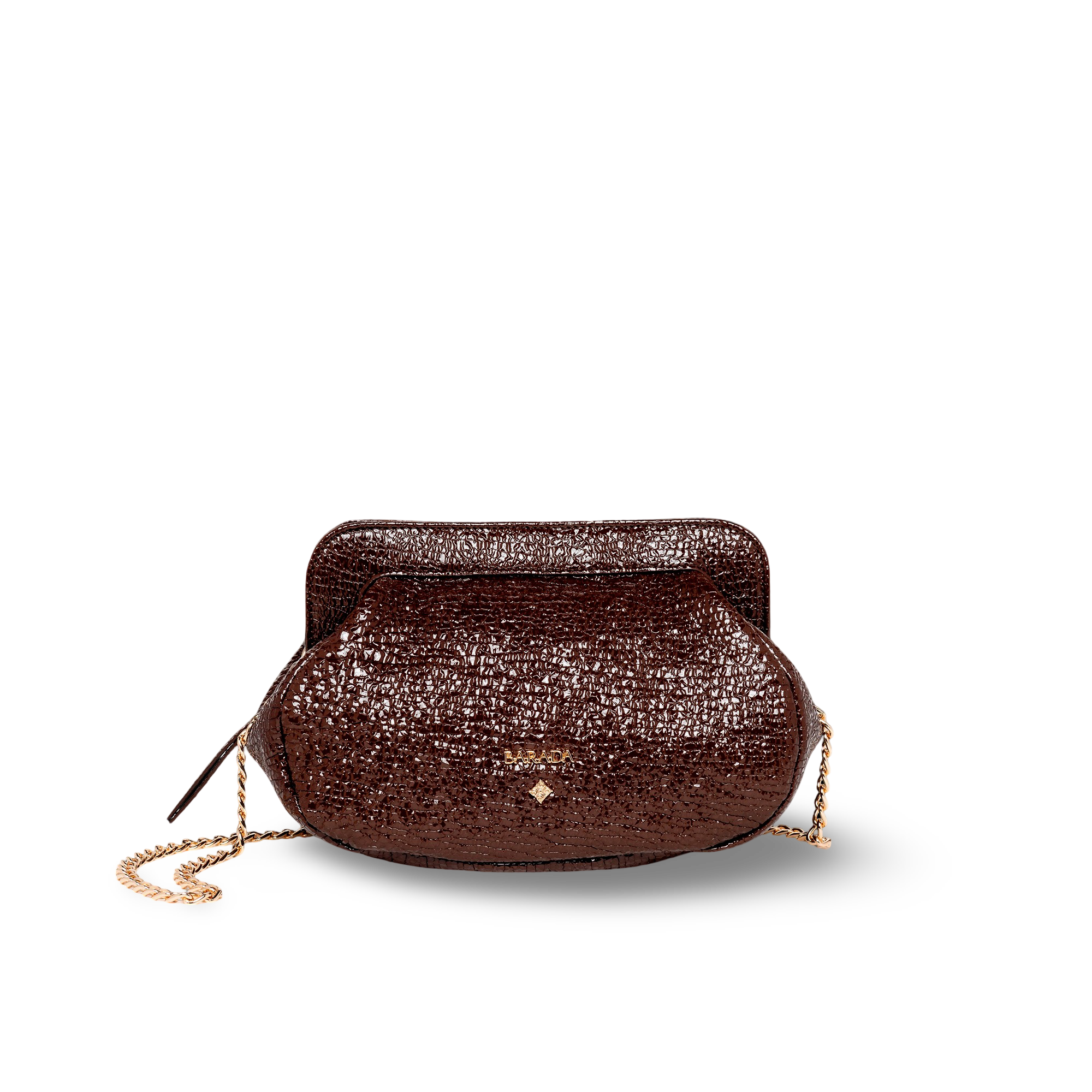 Shoulder bag in cowhide and goatskin, ideal for events
