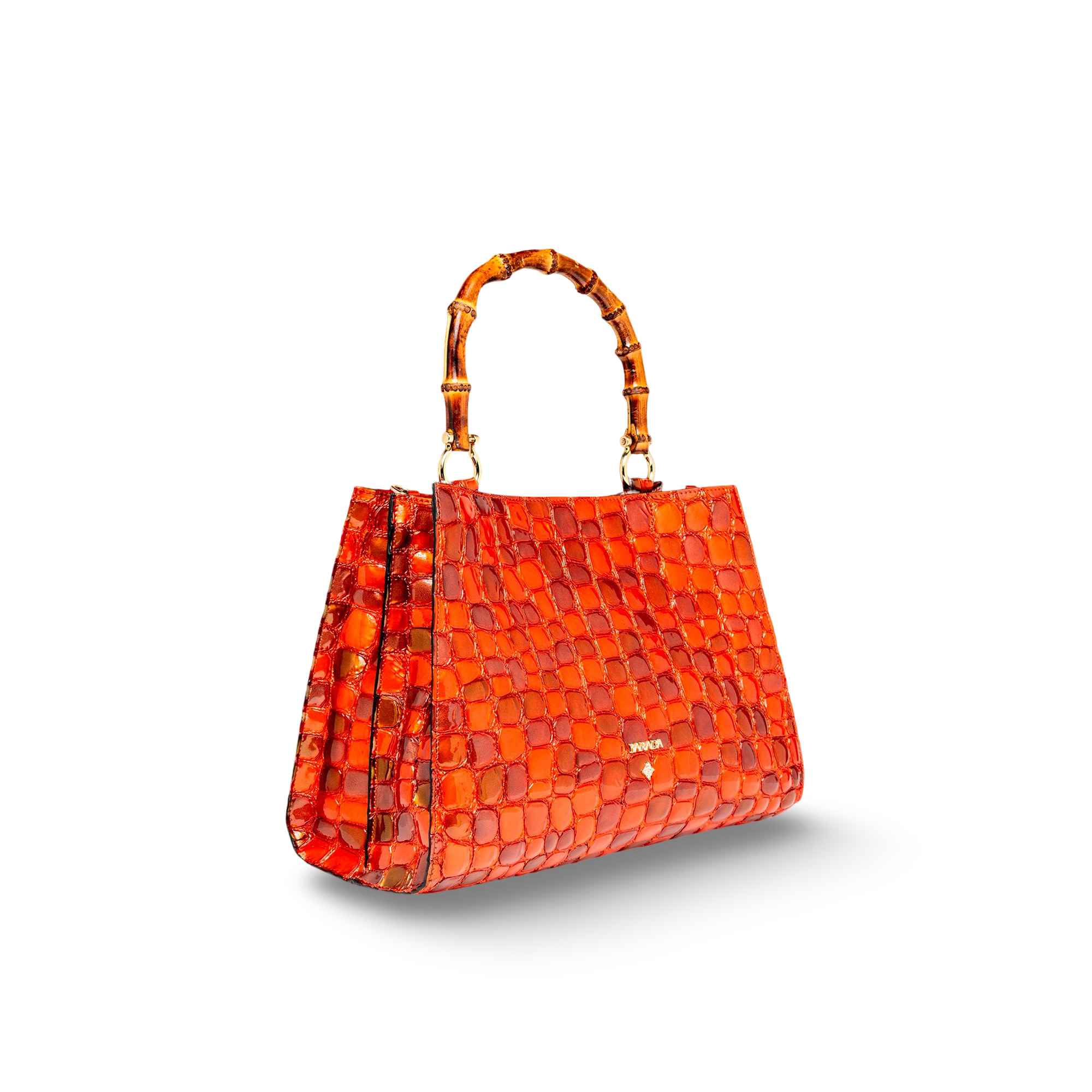 Cowhide and goatskin handle bag, Spanish craftsmanship