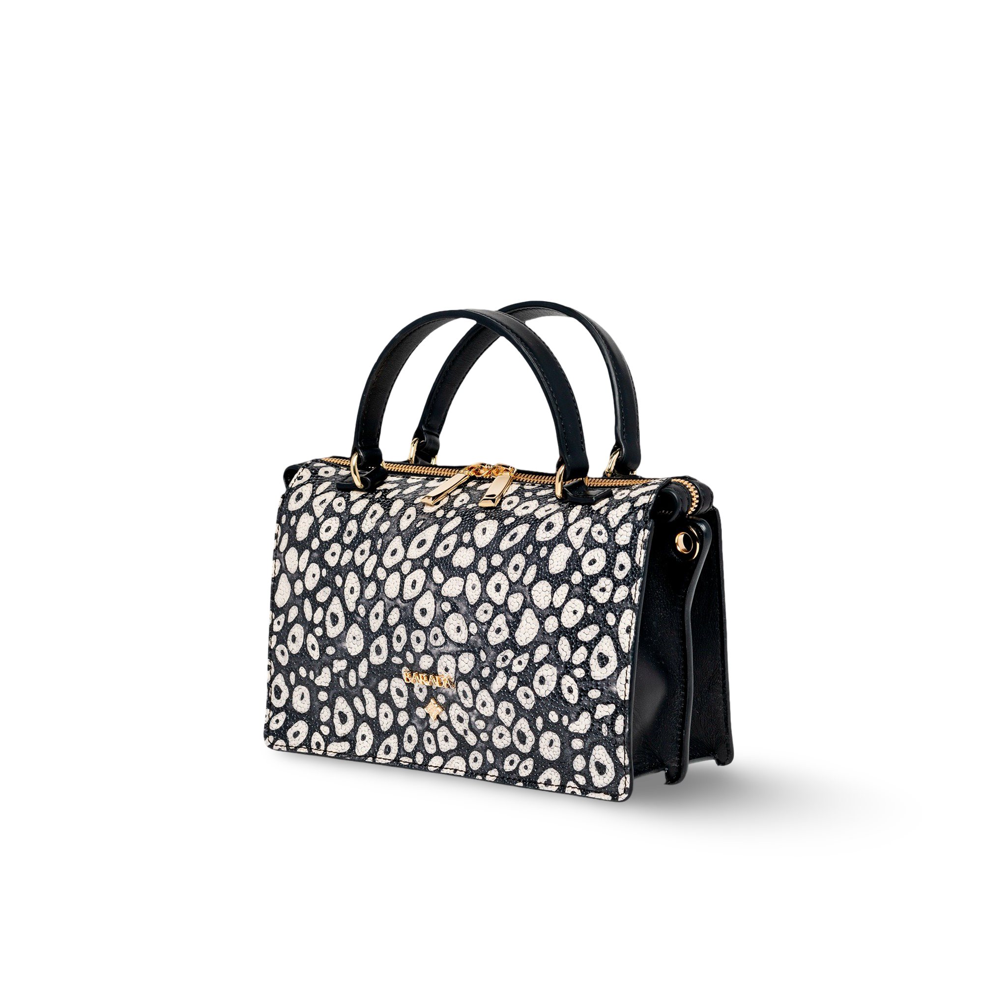 Cowhide handbag made in Spain
