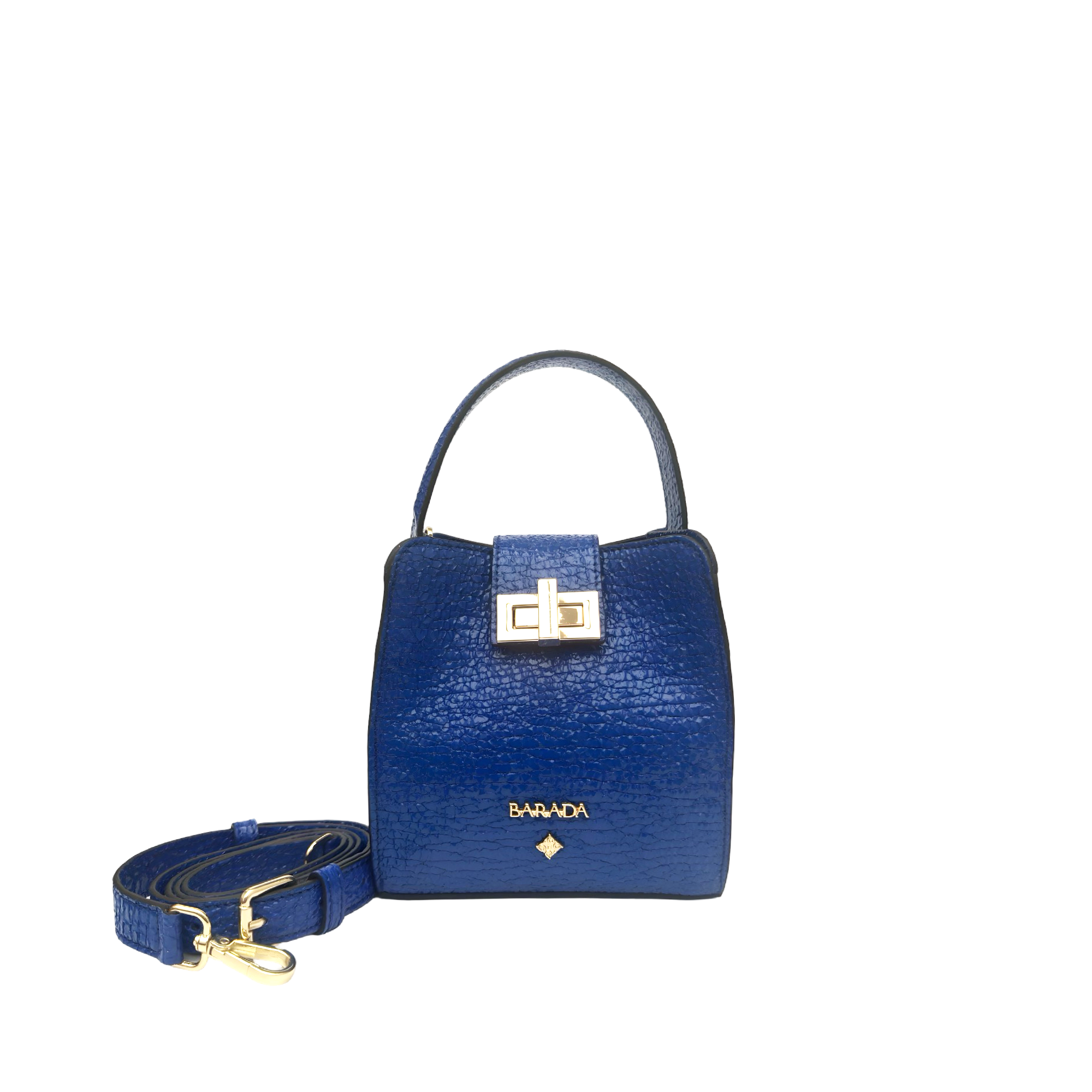 Mini Bag in goatskin with patent finish
