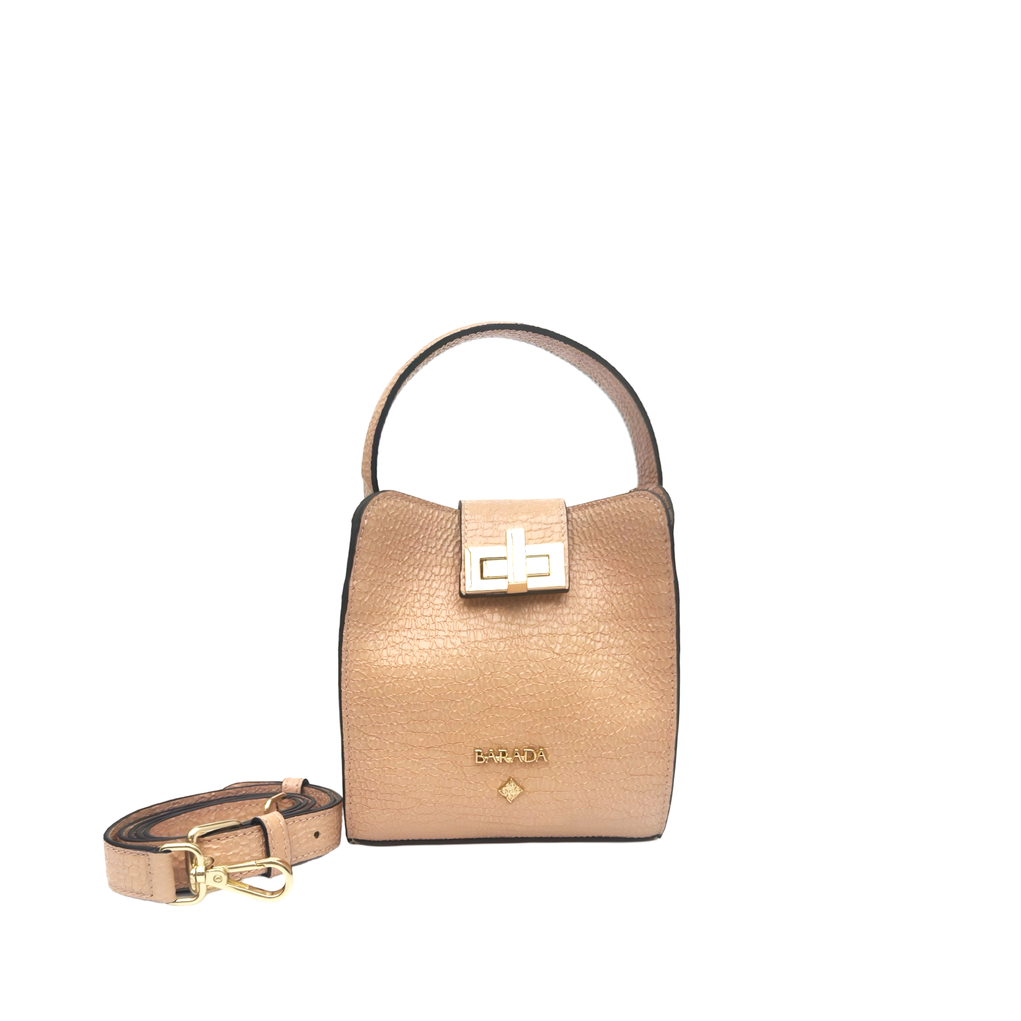 Mini Bag in goatskin with patent finish