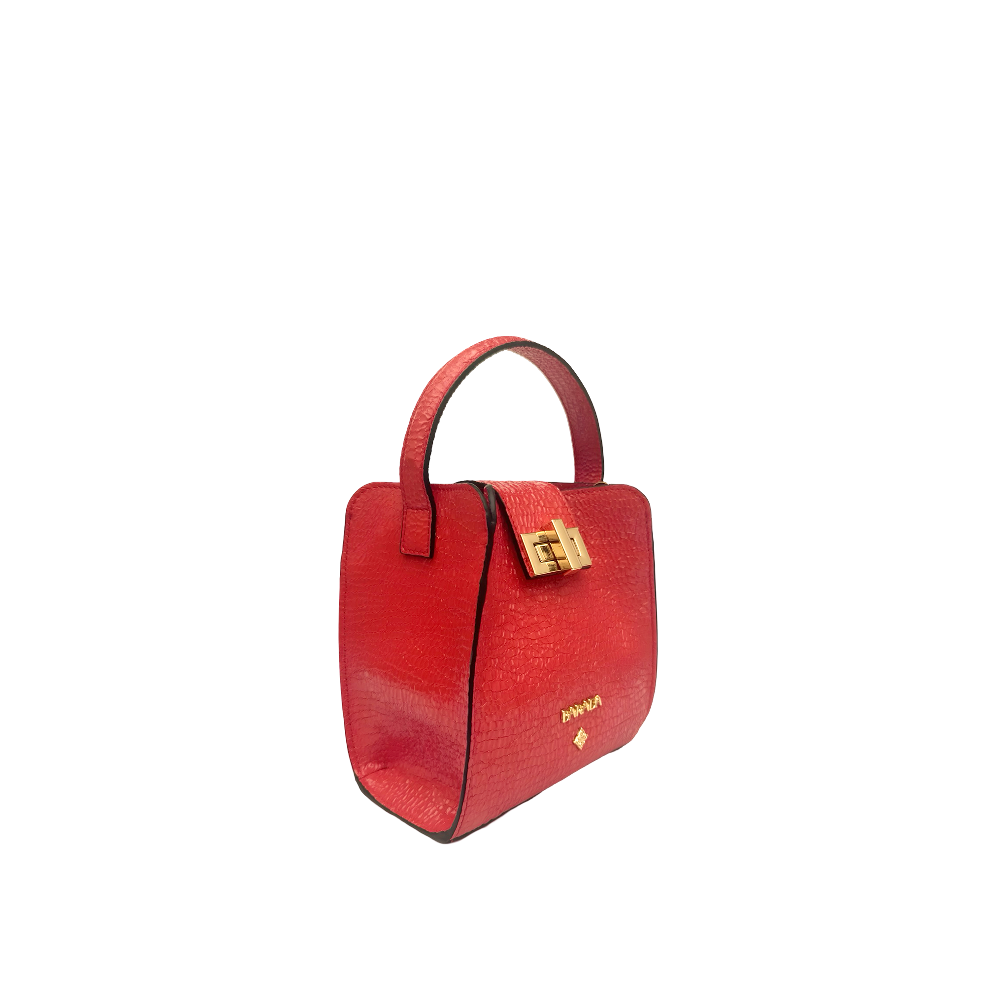 Mini Bag in goatskin with patent finish