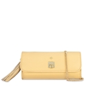 Clutch Handbag from our Fiesta collection in Nappa and Golden color