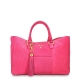 Shopping Handbag from our Moira collection in Nubuck fisnished Calf Leather and Pink color