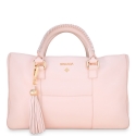 Shopping Handbag from our Moira collection in Calf Leather (Antelope finish) and Pink color