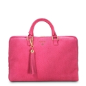Briefcase from our Moira collection in Nubuck fisnished Calf Leather and Pink color