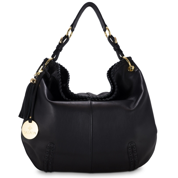 Shoulder bag from Duende collection in Calf leather and Black color
