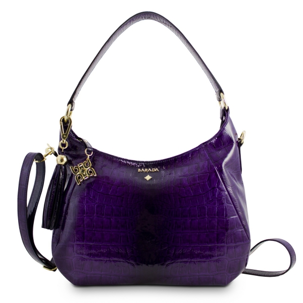 Shoulder Bag from our Brisa collection in Bright Calf leather and Blue color