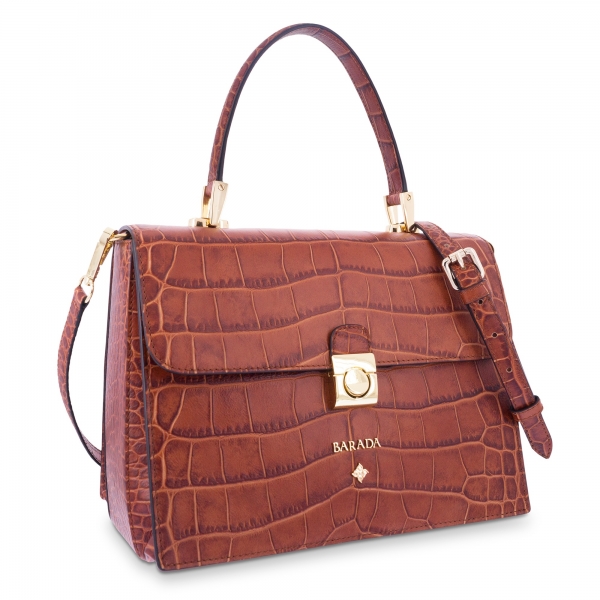 Handle Bag in Calf leather Natural colour
