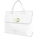 Handbag Collection Dasha in Wrinkled Patent leather (Calf) and White colour