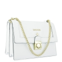 Shoulder bag Style 322 in Wrinkled Patent leather (Calf) and White colour