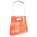 Top Handle handbag Style 339 in Colibrí leather (Lambskin) and Orange colour