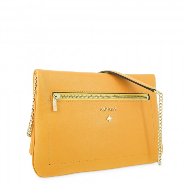 Cross over bag Style 343 in Napa leather (Lambskin) and Yellow colour