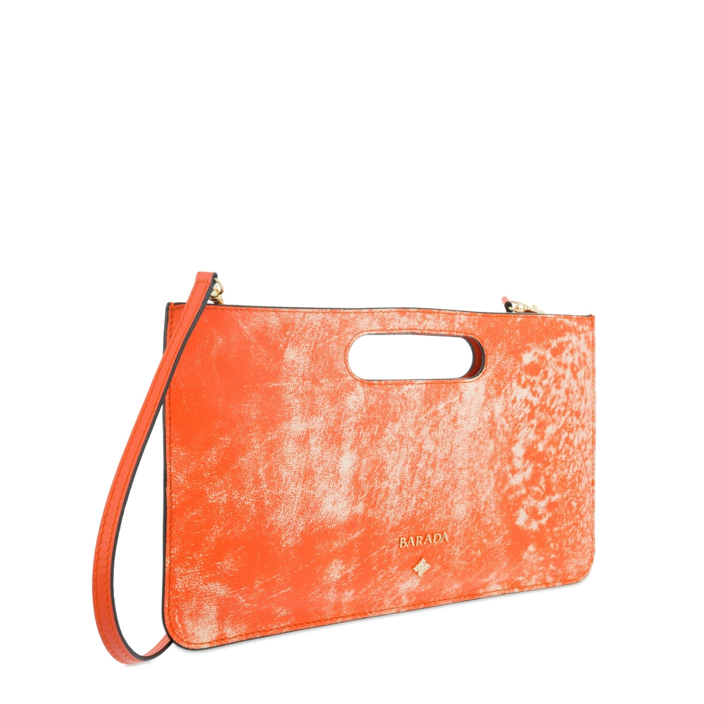 Handbag Style 347 in Colibrí leather (Lambskin) and Orange colour