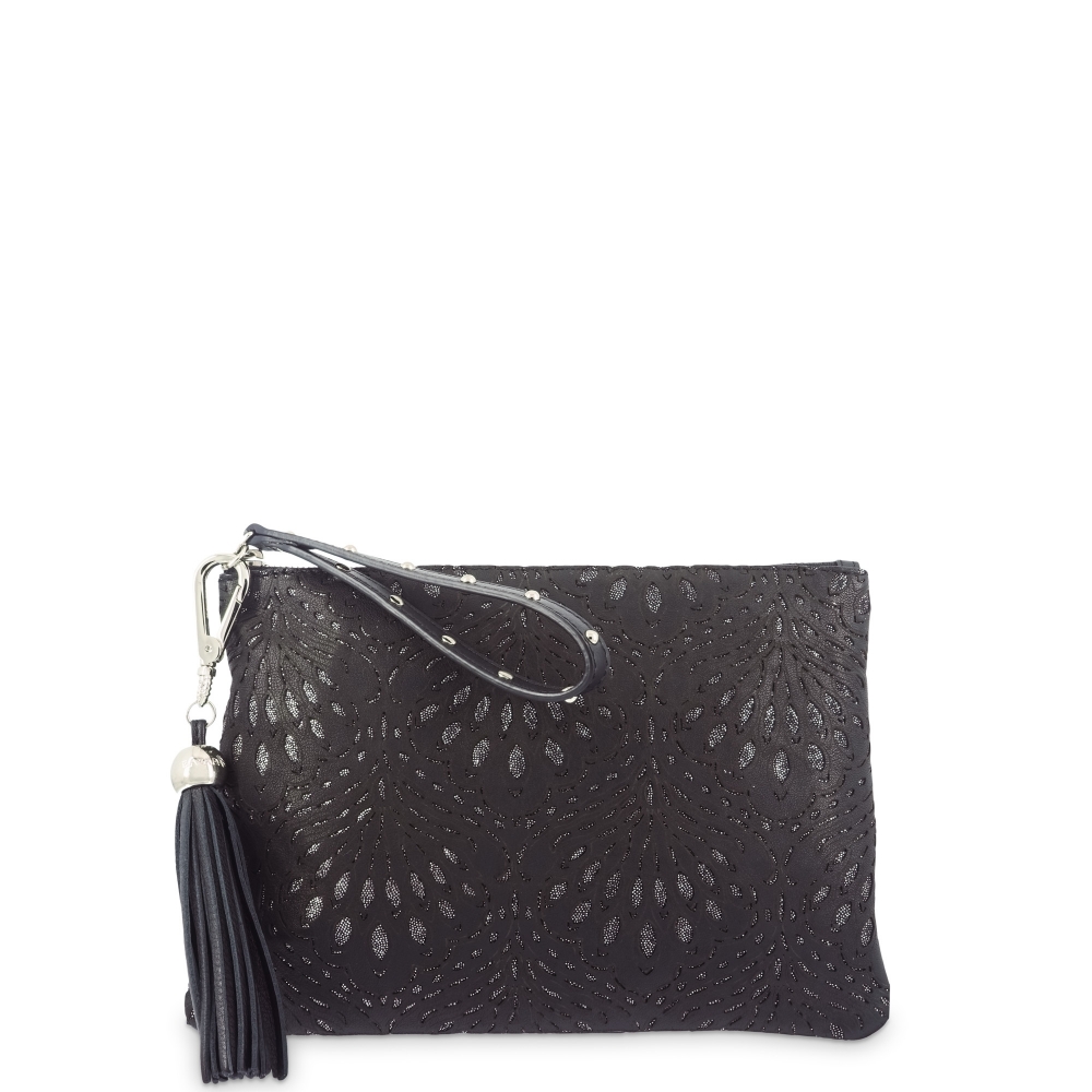 Evening Bag in Lamb Skin and Black colour