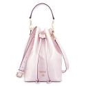 Wristlet Bag in Calf leather (Grainy Patent) and Pink colour